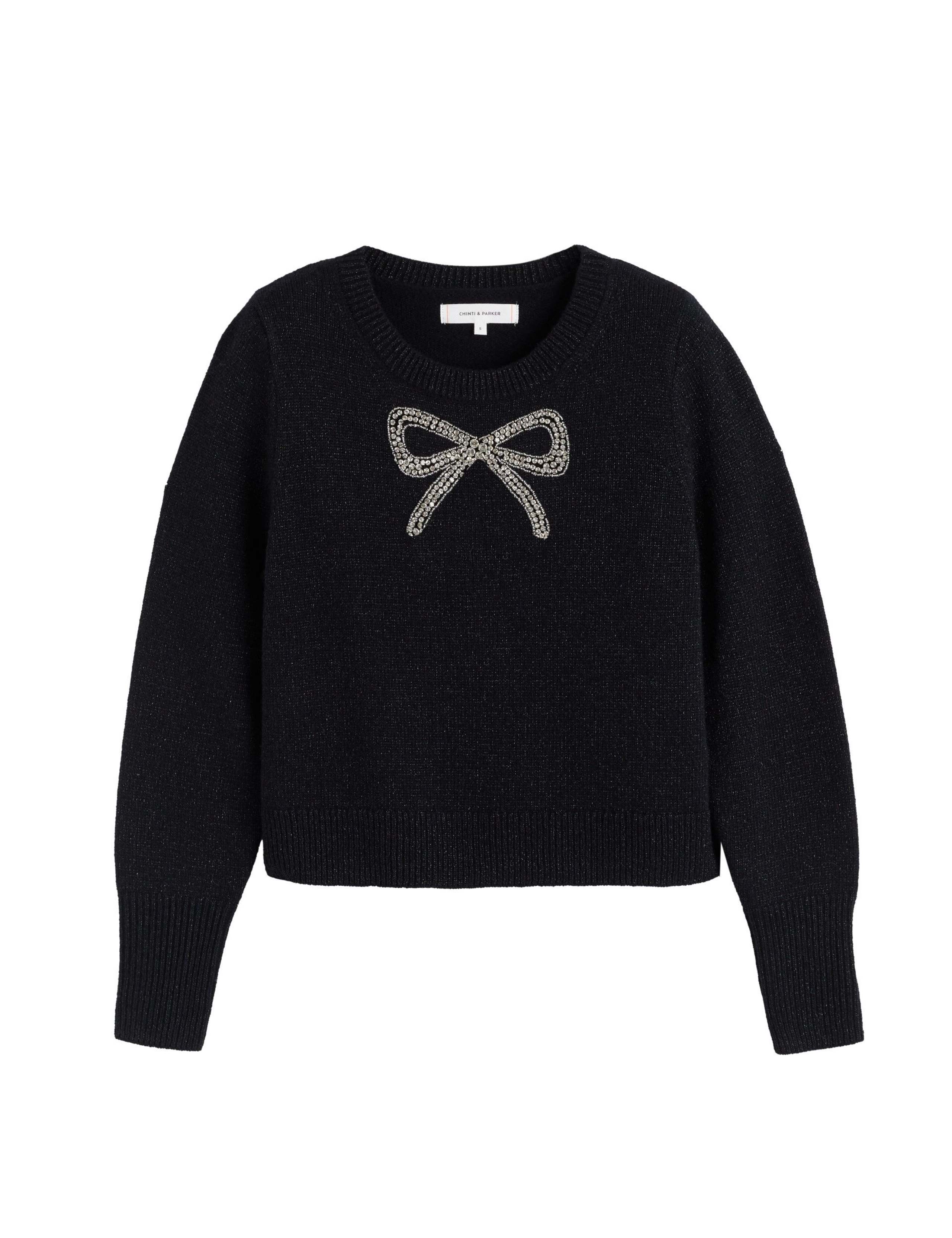 Wool Rich Embellished Bow Jumper 2 of 4
