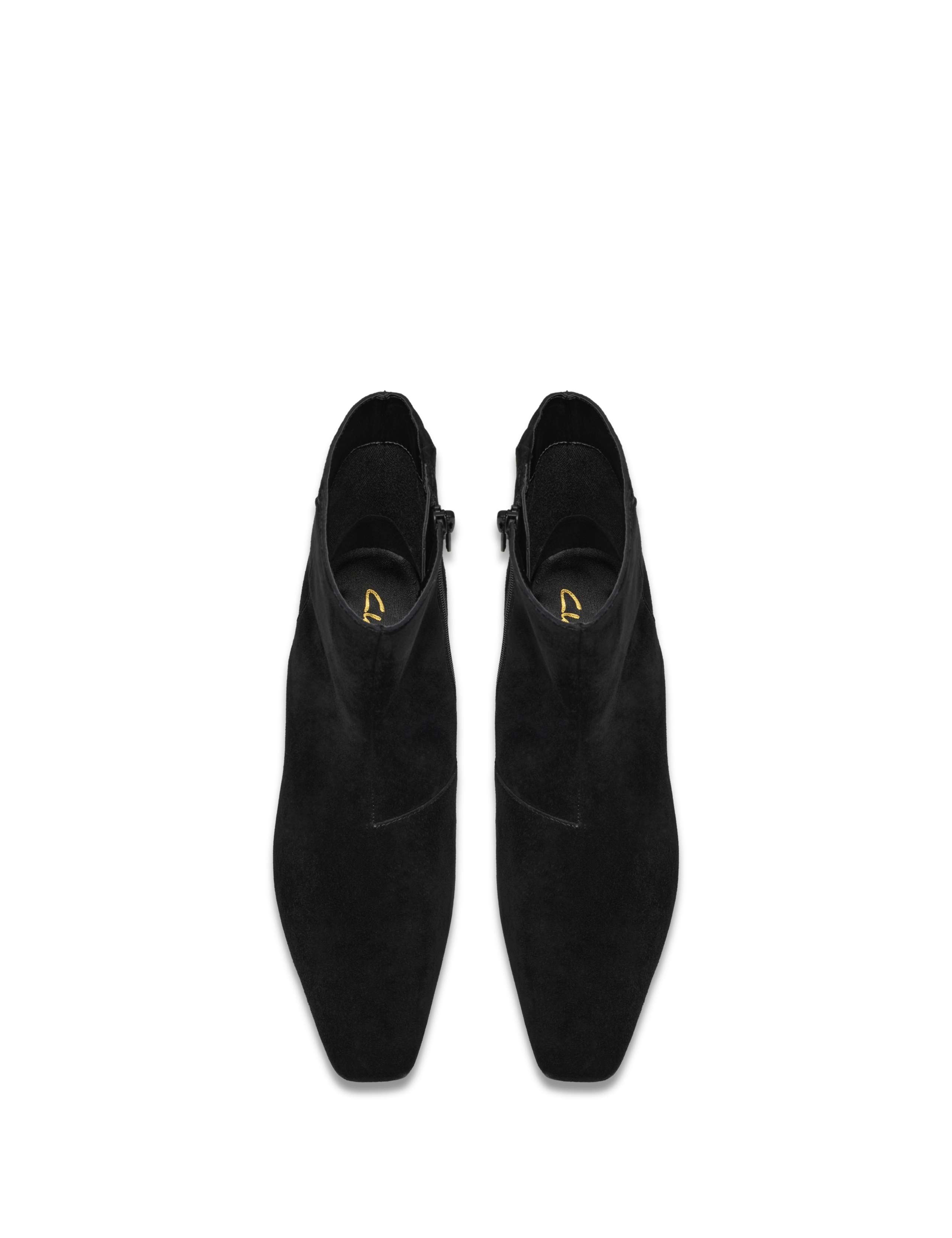 Suede Block Heel Ankle Boots 2 of 6