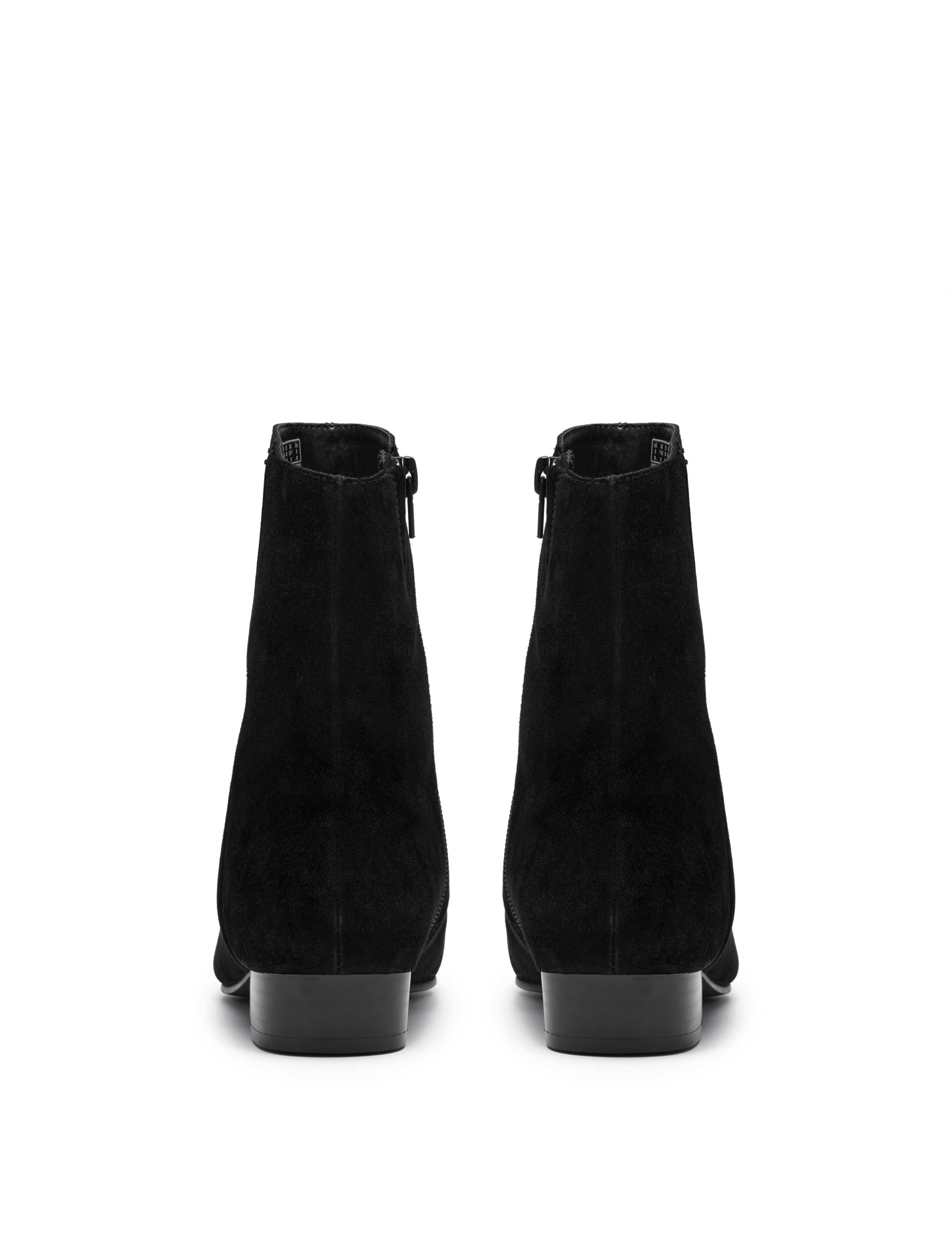 Suede Block Heel Ankle Boots 3 of 6