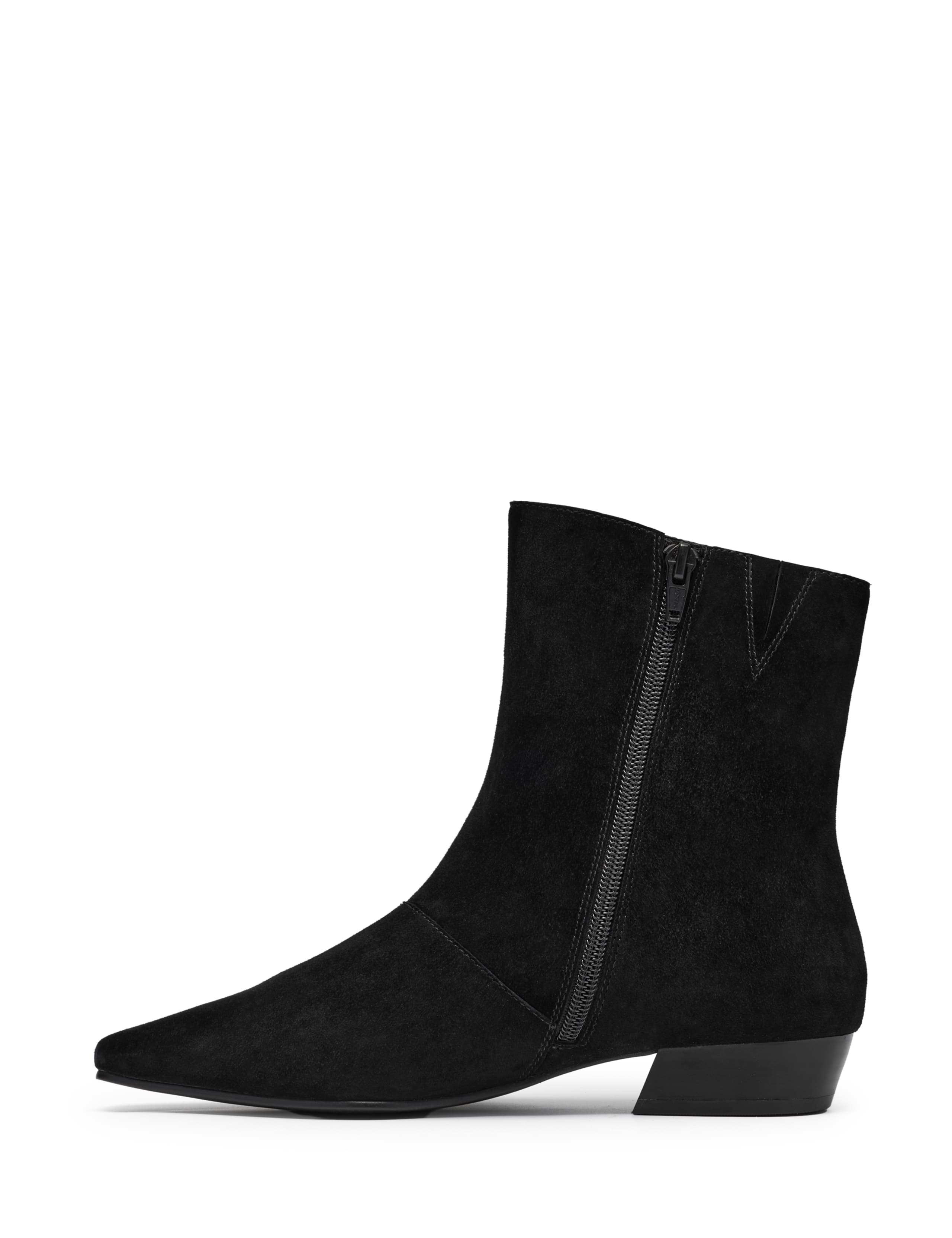 Suede Block Heel Ankle Boots 5 of 6