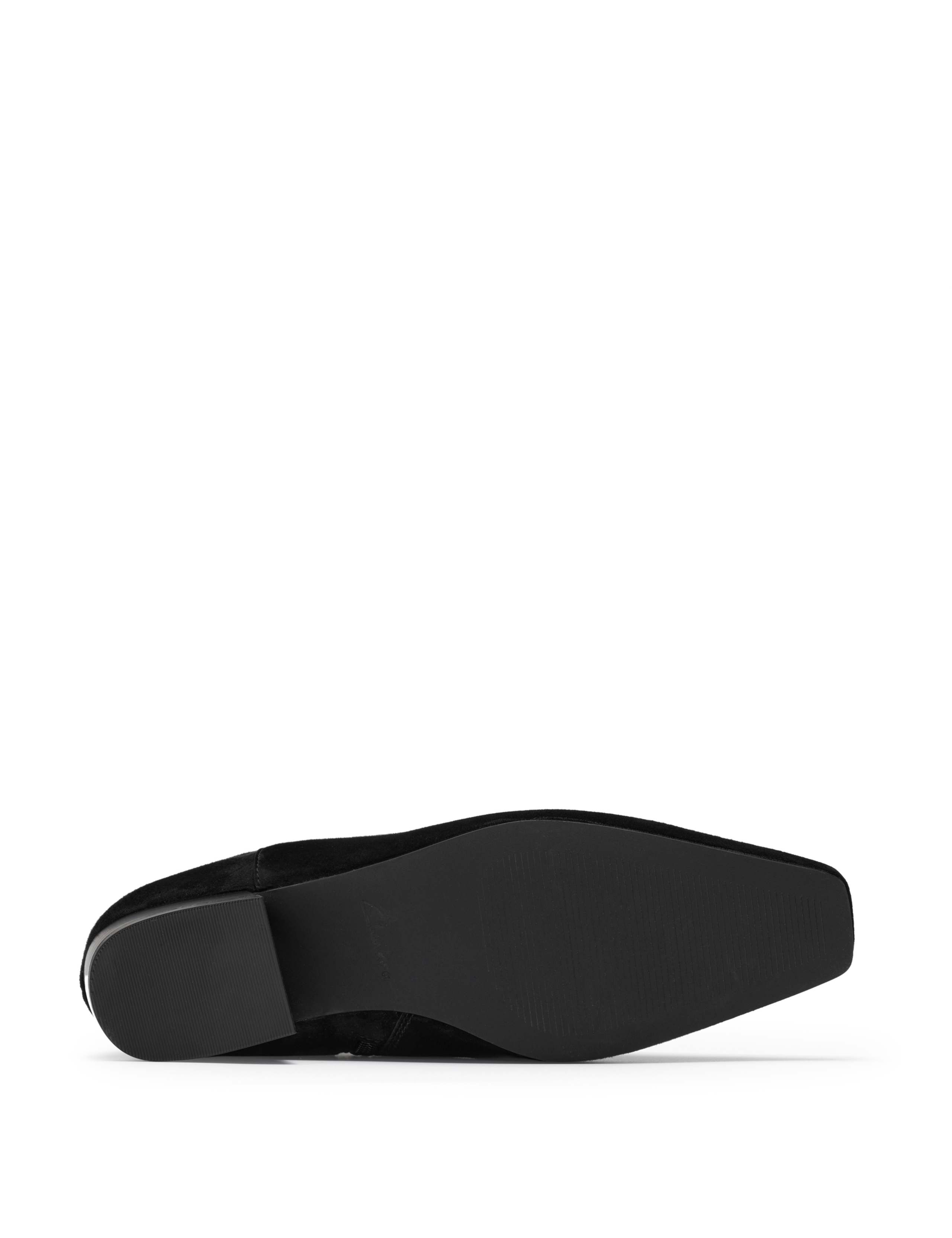 Suede Block Heel Ankle Boots 6 of 6