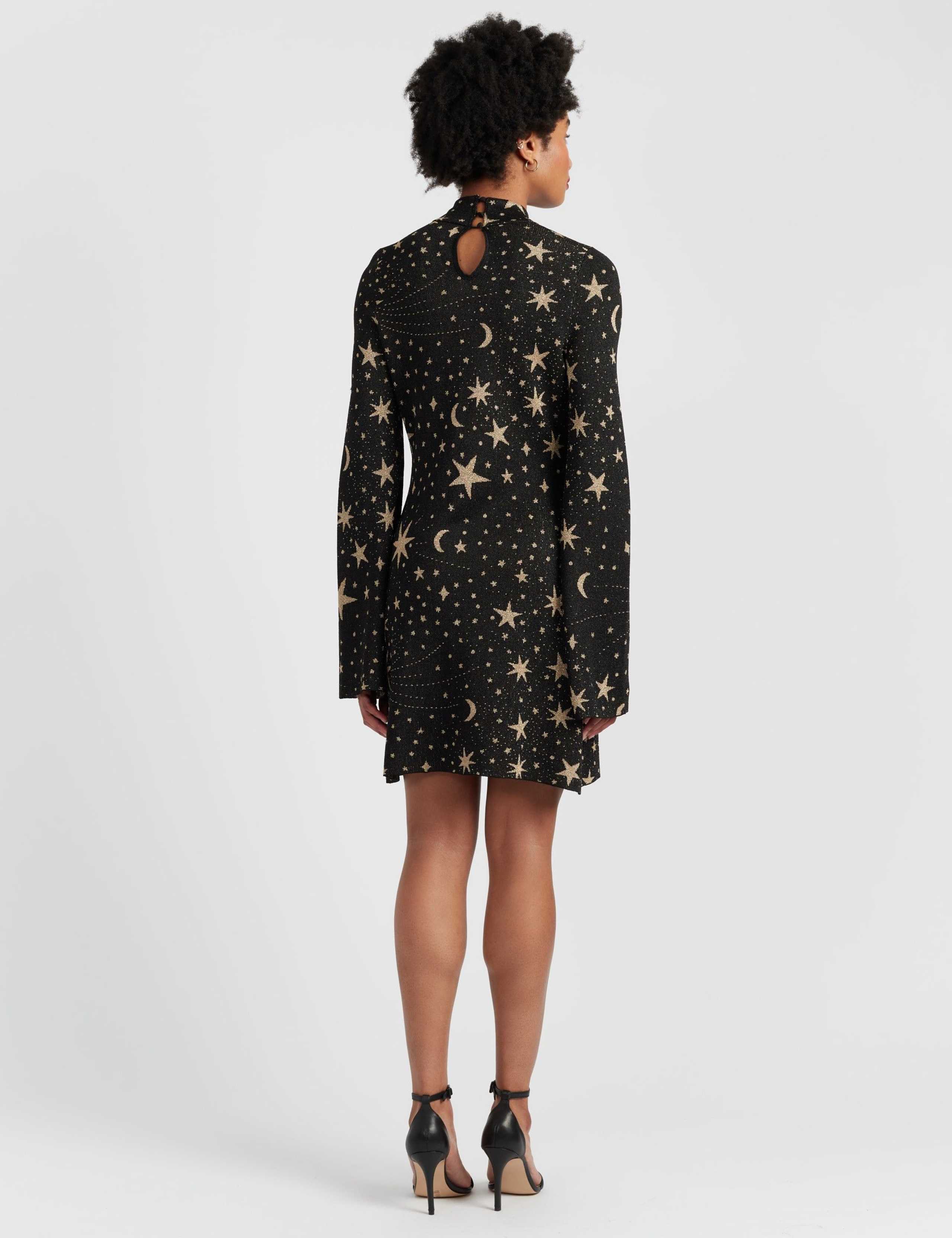 Laura Whitmore Star Print Mini Swing Dress 3 of 5