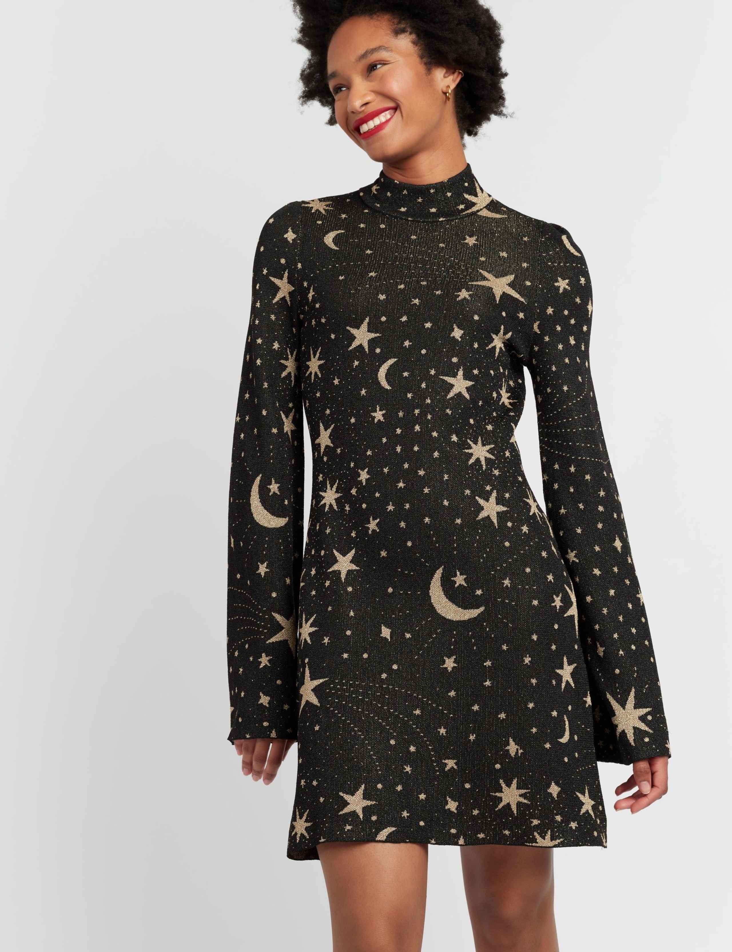 Laura Whitmore Star Print Mini Swing Dress 4 of 5