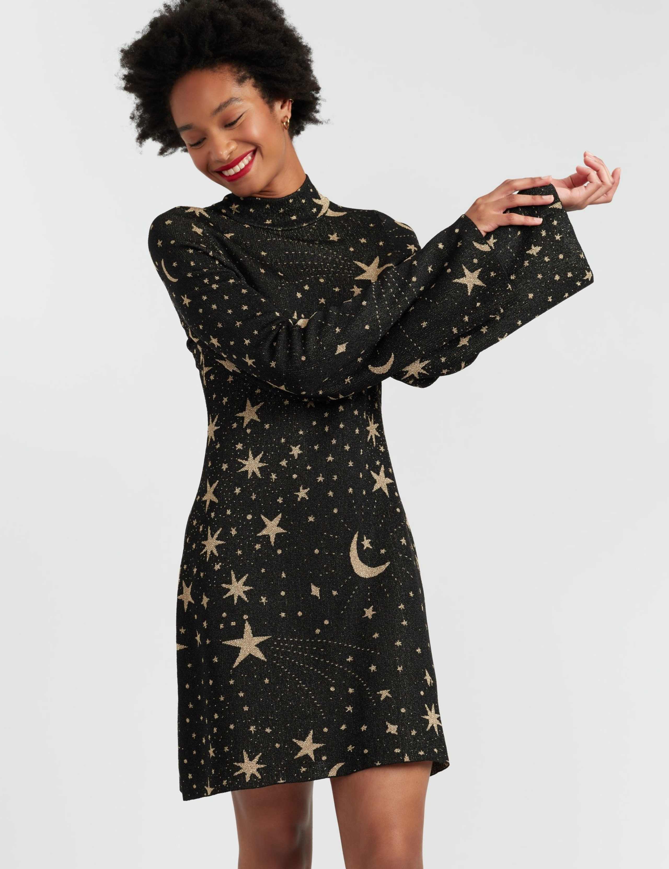 Laura Whitmore Star Print Mini Swing Dress 5 of 5