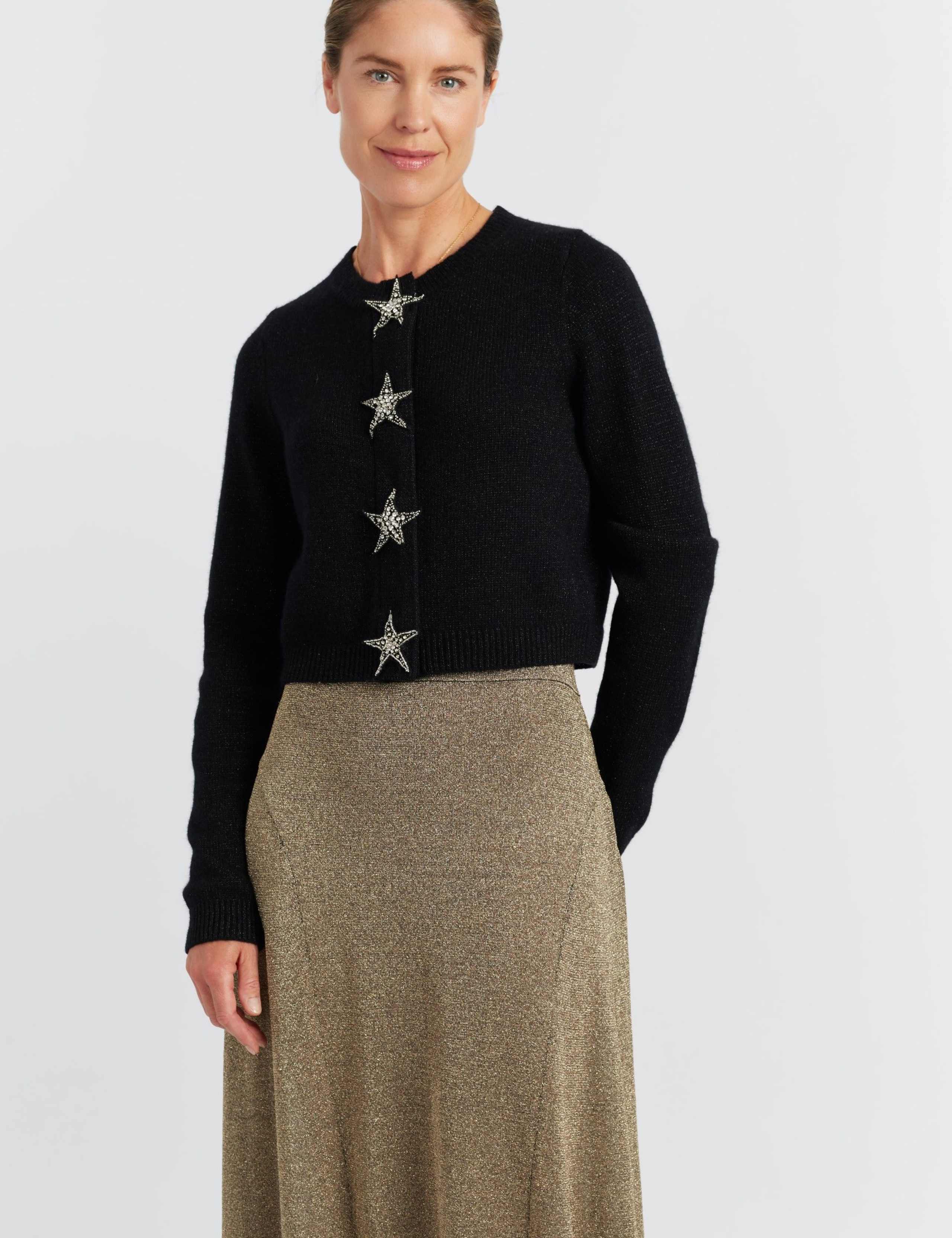 Wool Rich Star Cardigan with Cashmere 4 of 4