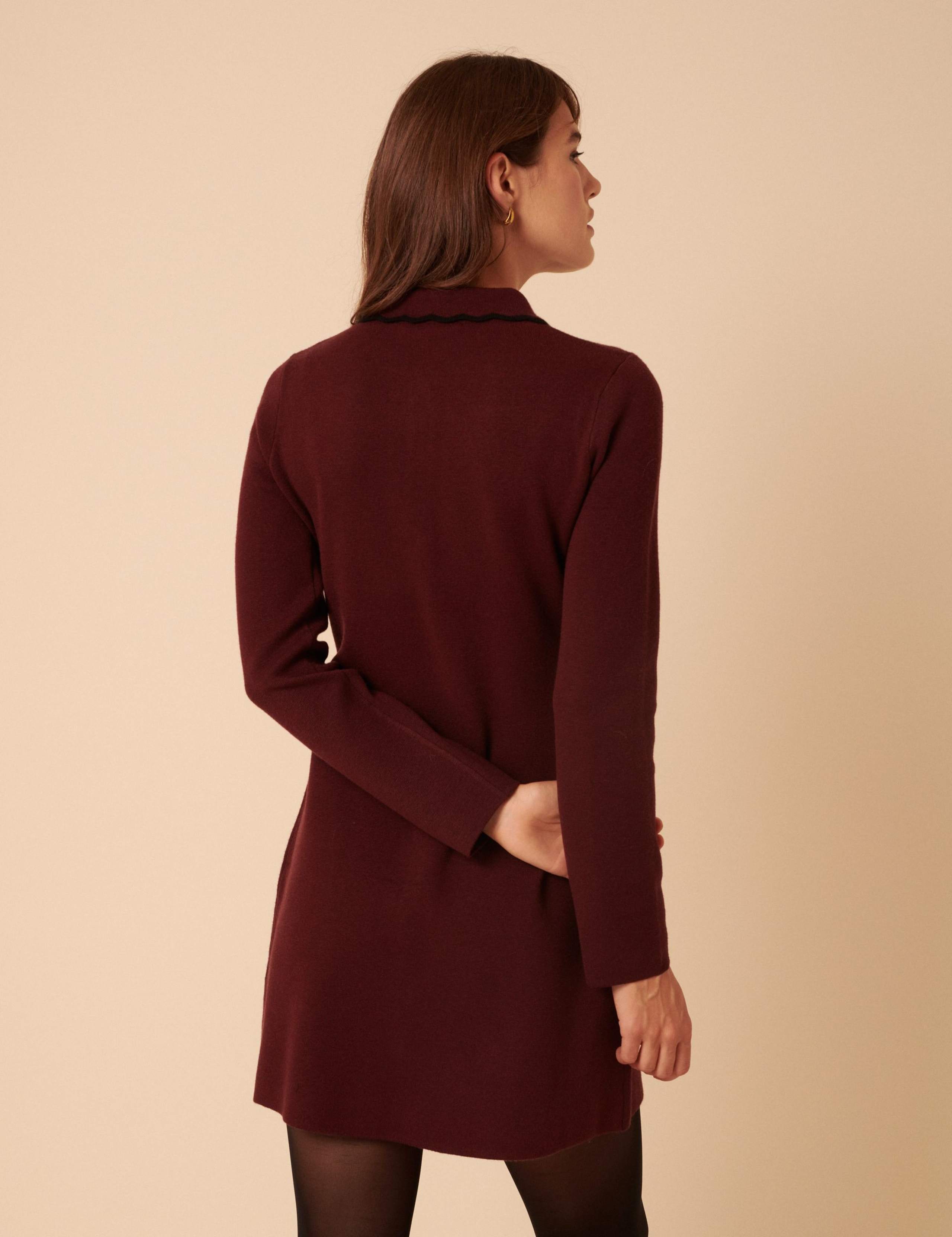 Collared Mini Jumper Dress 2 of 5
