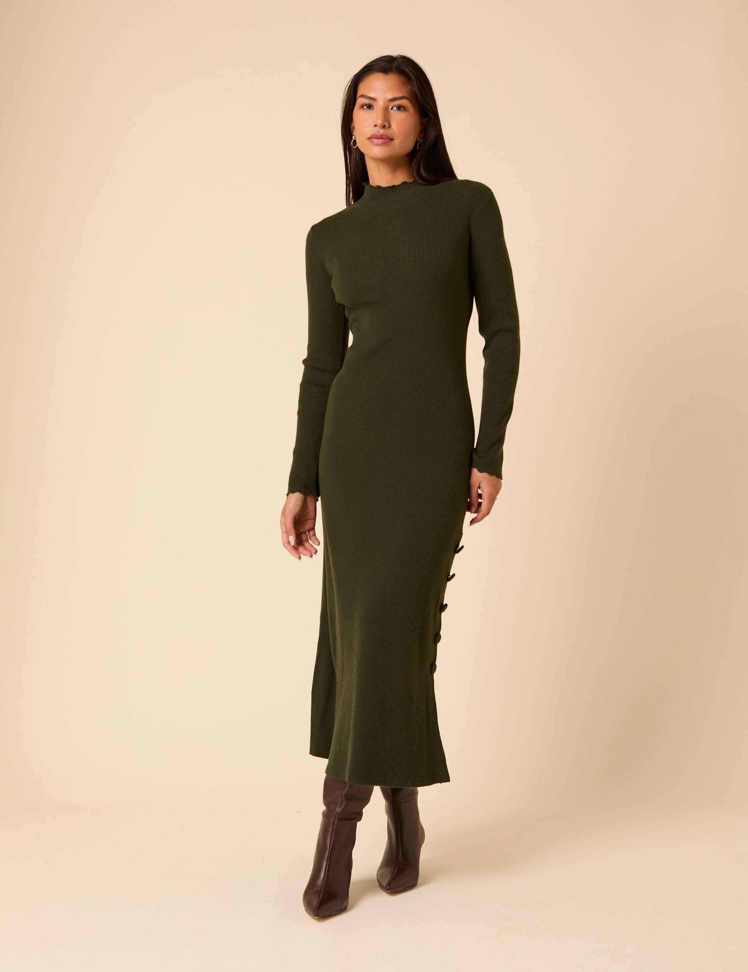 Ribbed BodyCon Midi Dress 1 of 5