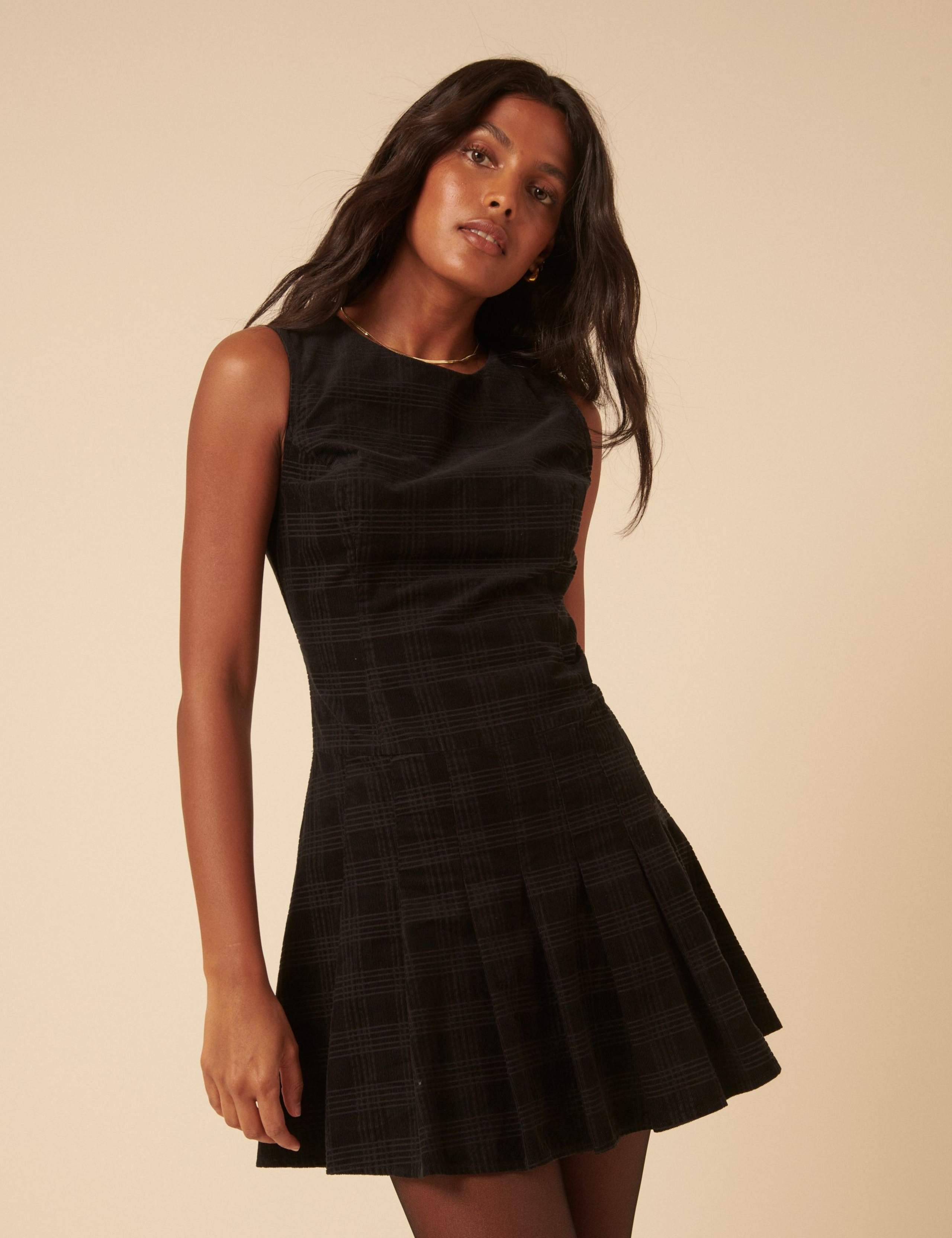 Checked Mini Skater Dress 5 of 5