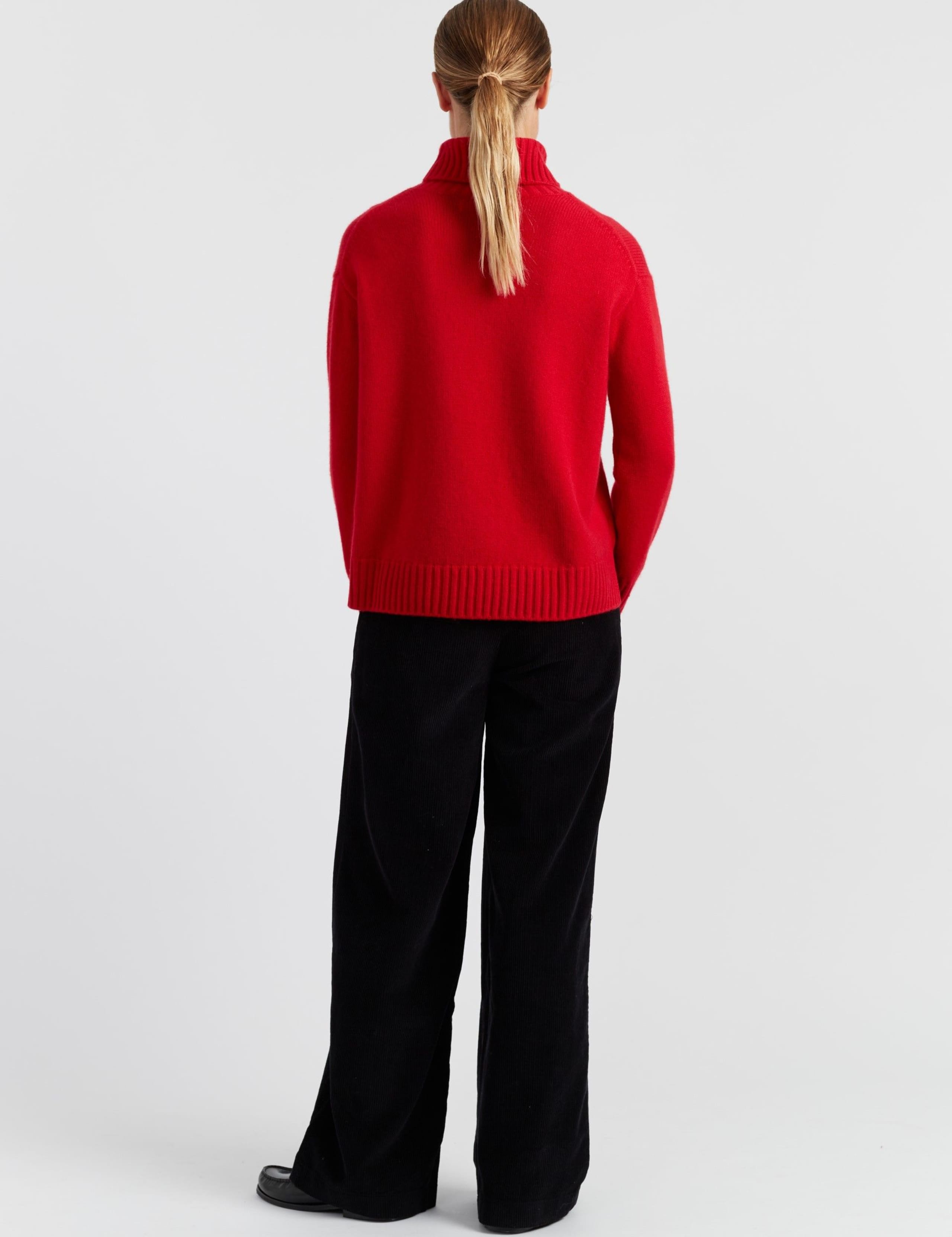 Wool Rich Roll Neck Jumper with Cashmere 3 of 4