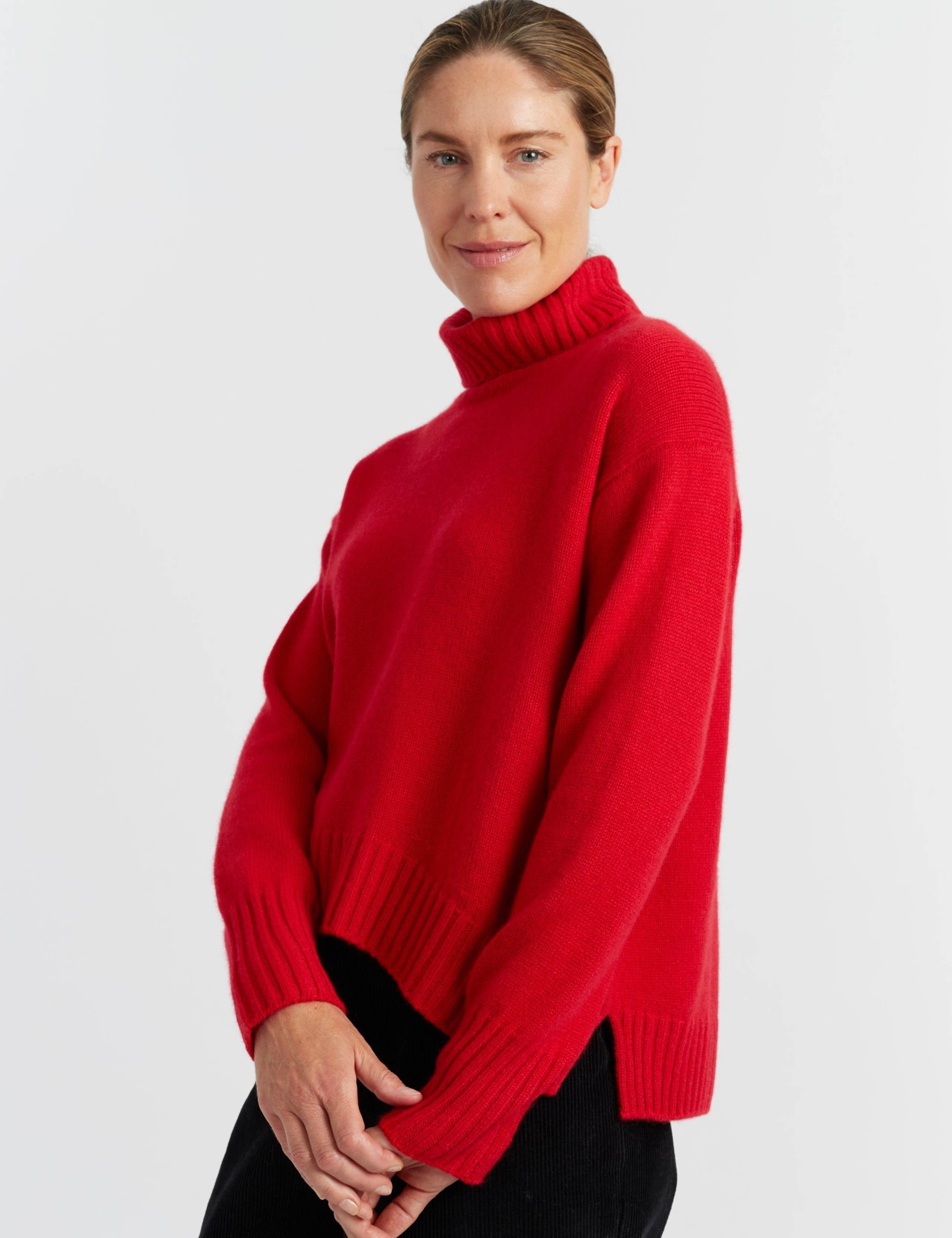 Wool Rich Roll Neck Jumper with Cashmere 4 of 4