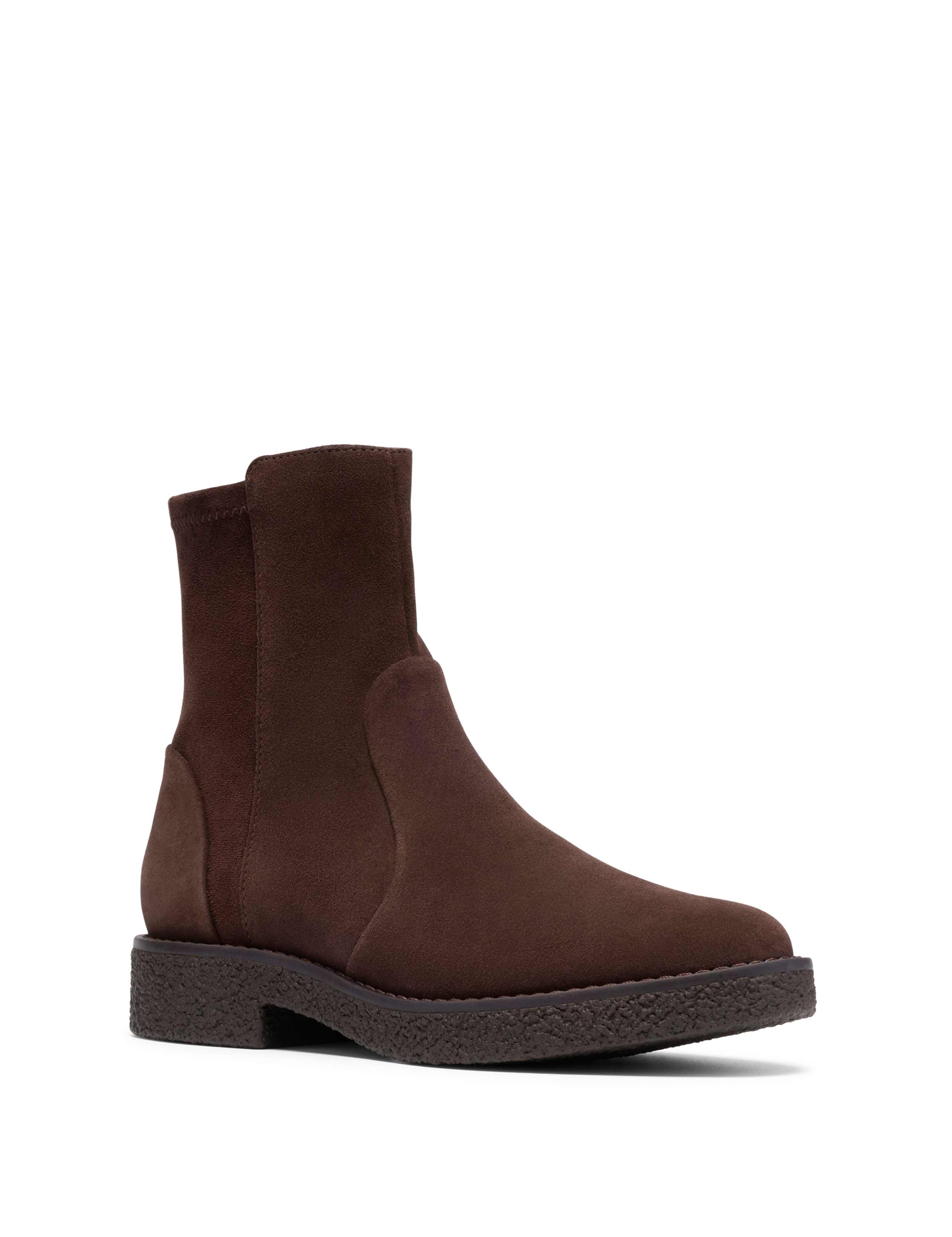 Suede Block Heel Ankle Boots 2 of 6