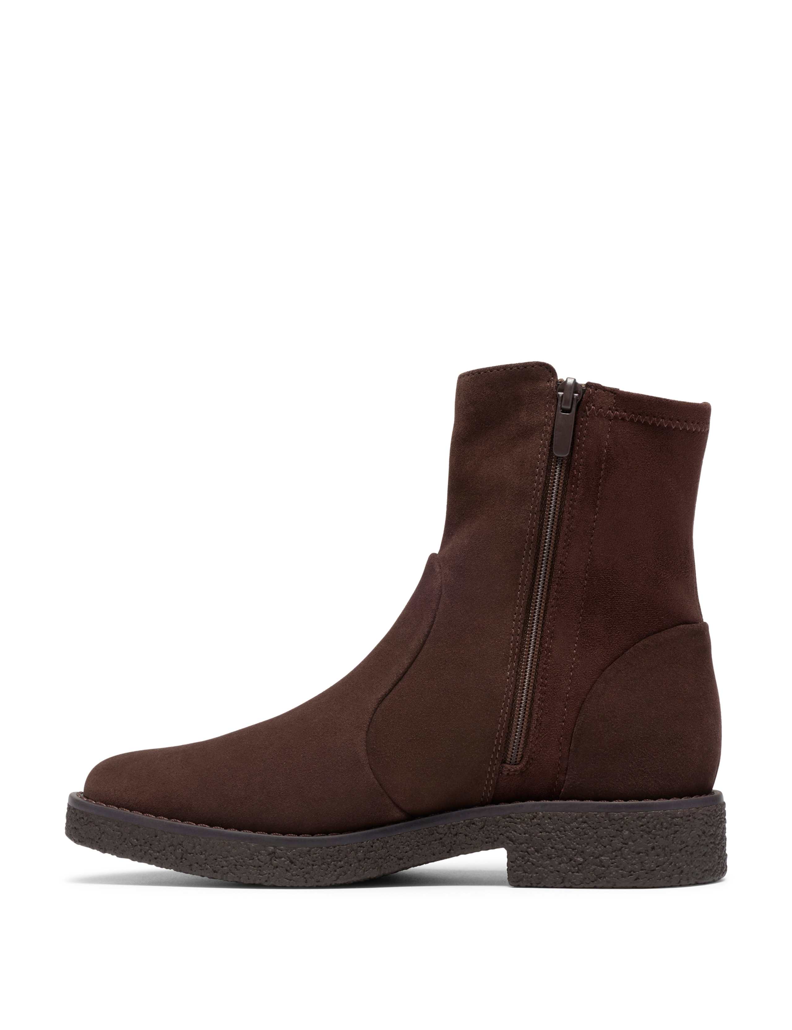 Suede Block Heel Ankle Boots 4 of 6