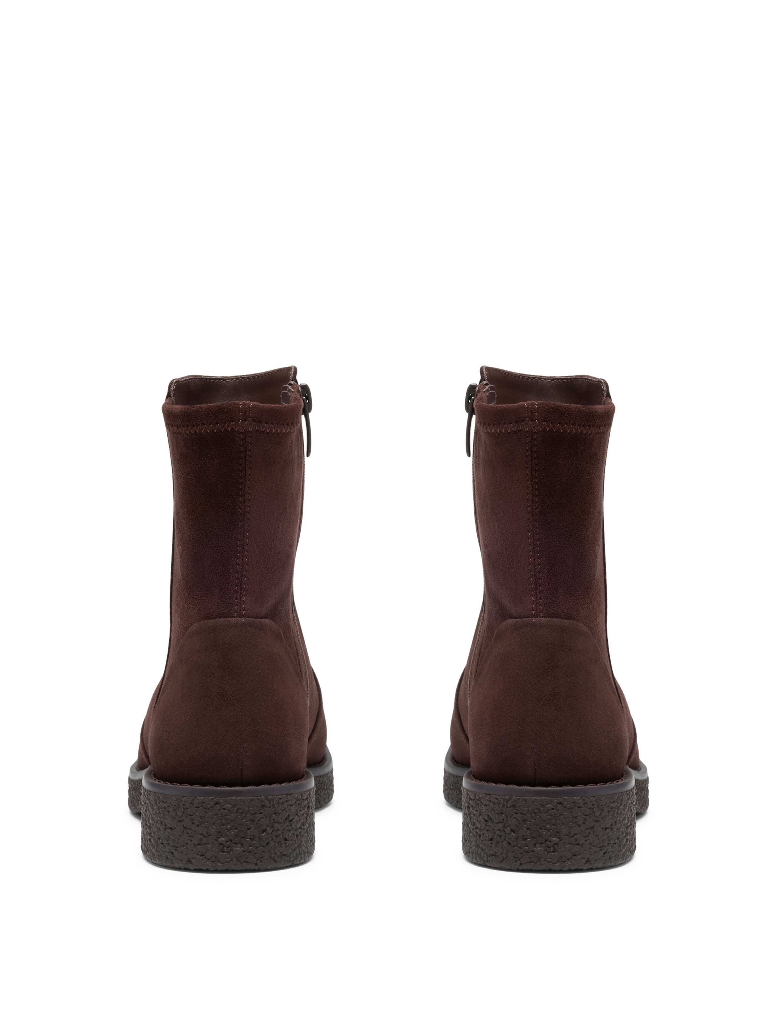 Suede Block Heel Ankle Boots 5 of 6