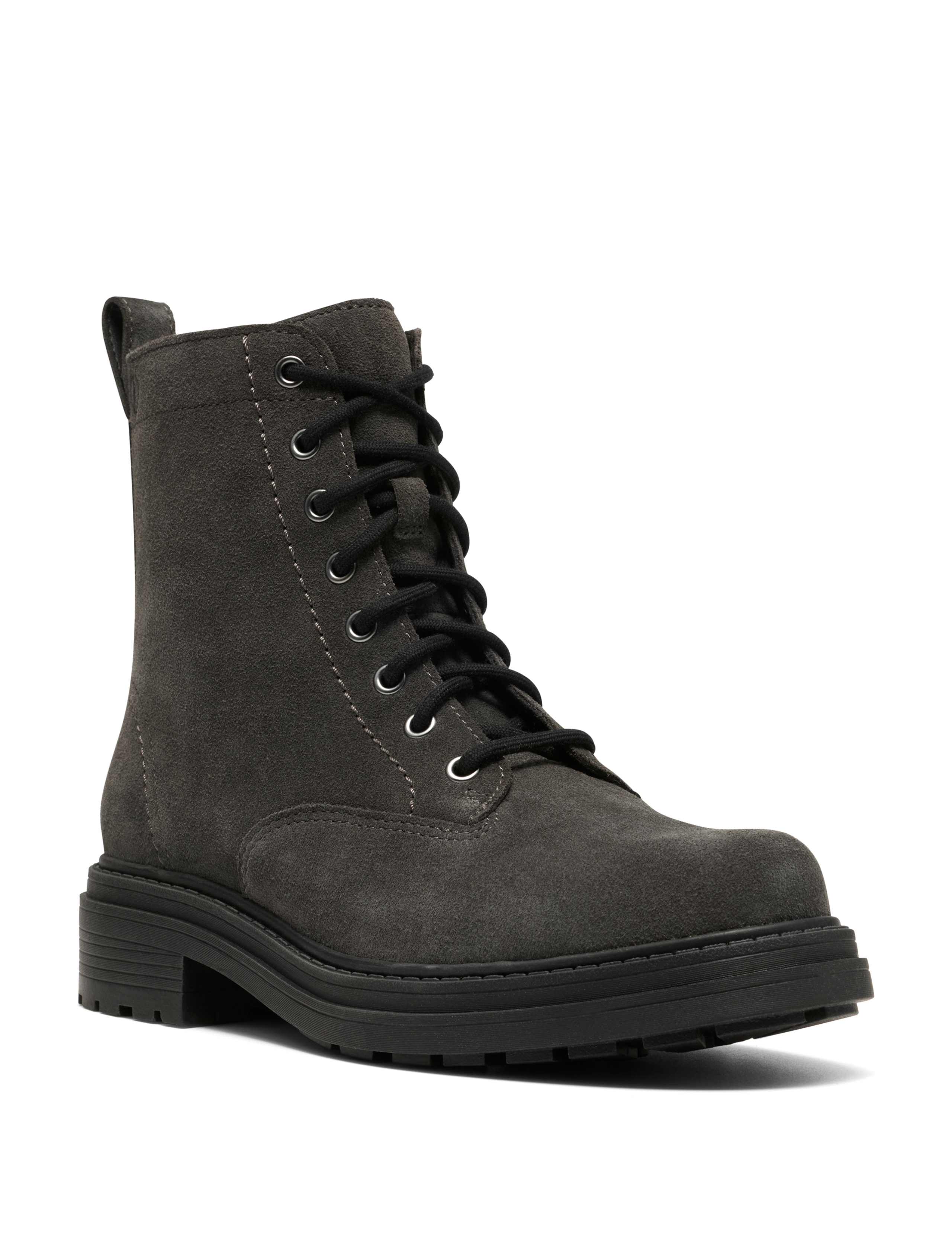Suede Lace Up Ankle Boots 2 of 6