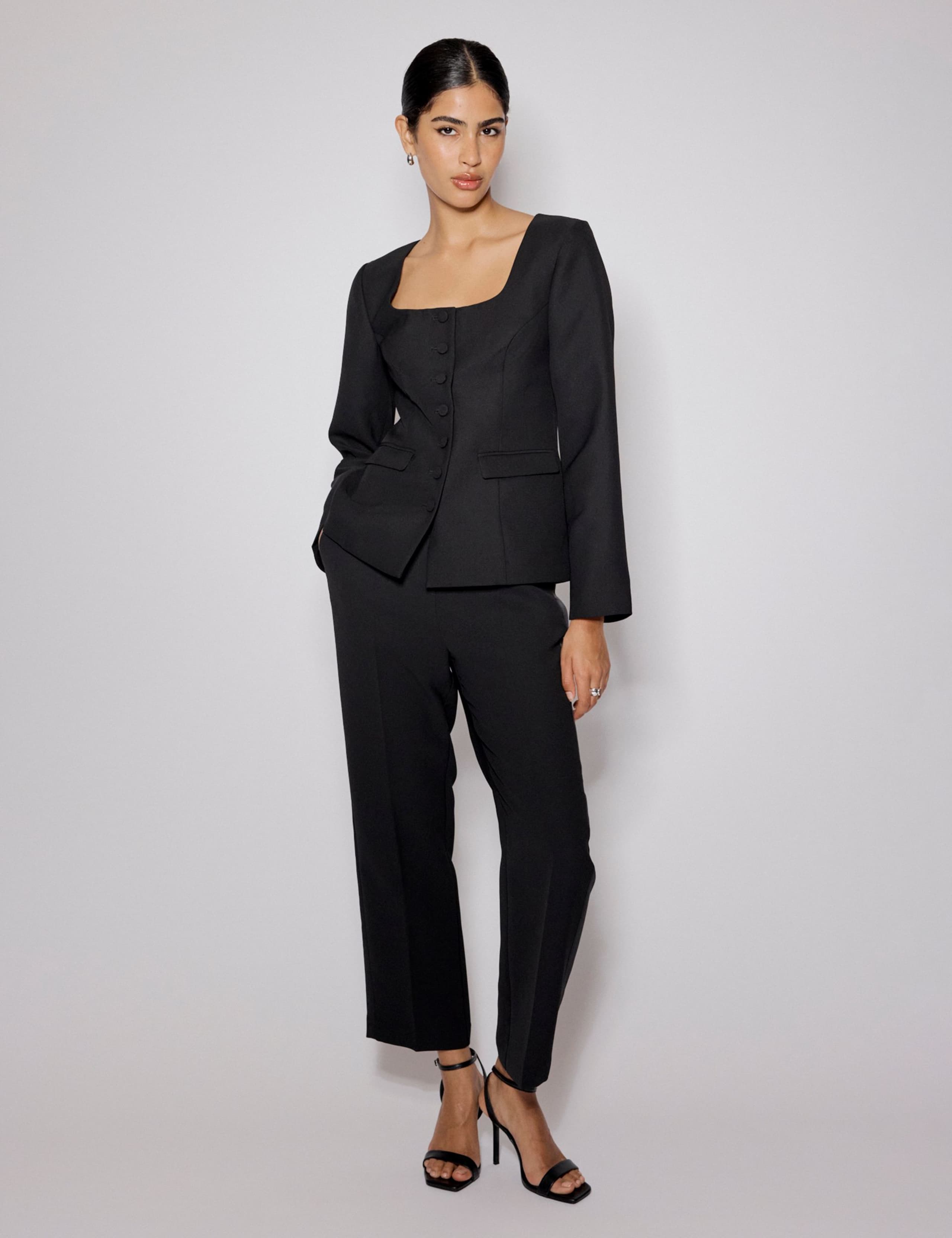 Tailored Square Neck Blazer 4 of 5