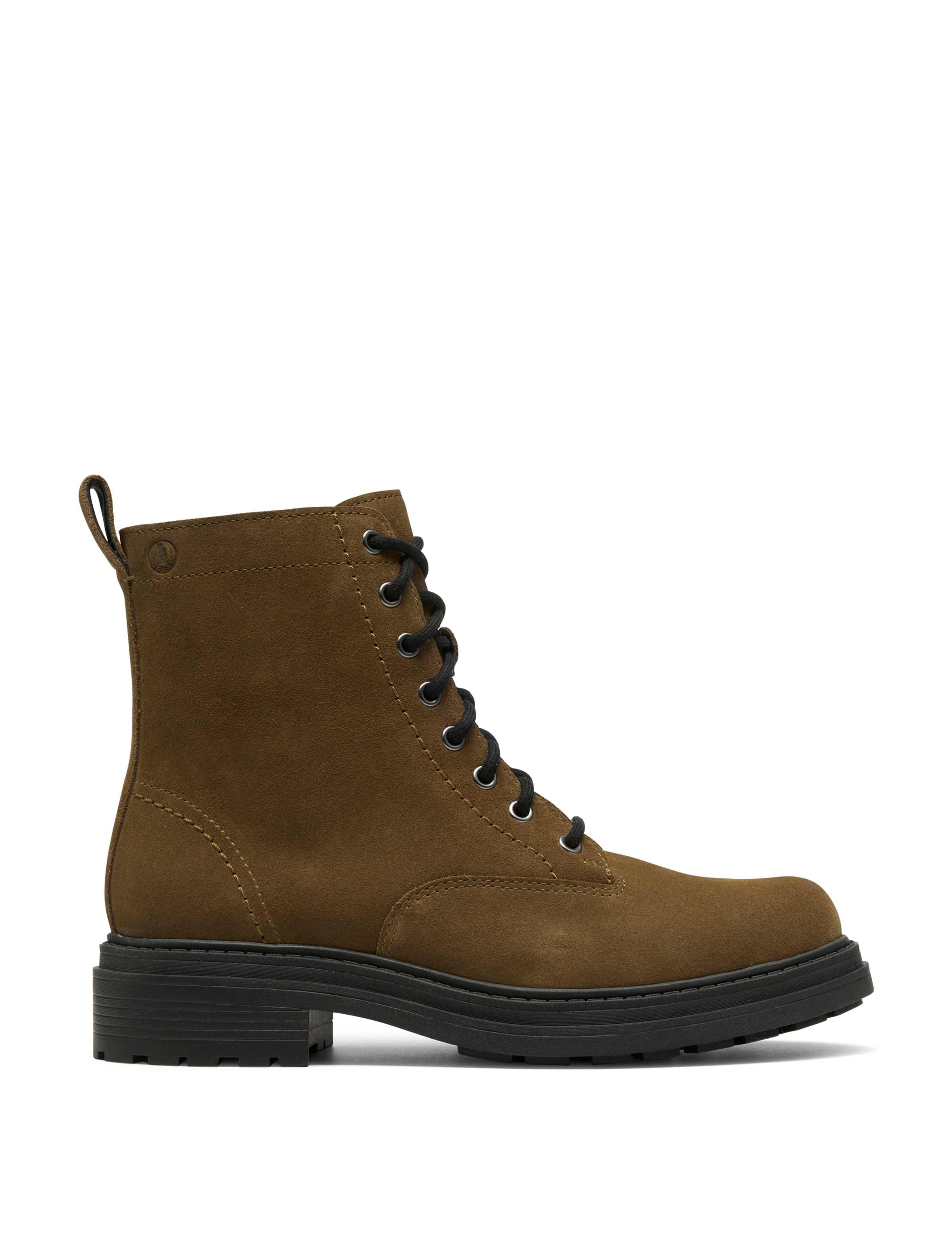 Suede Lace Up Ankle Boots 1 of 6