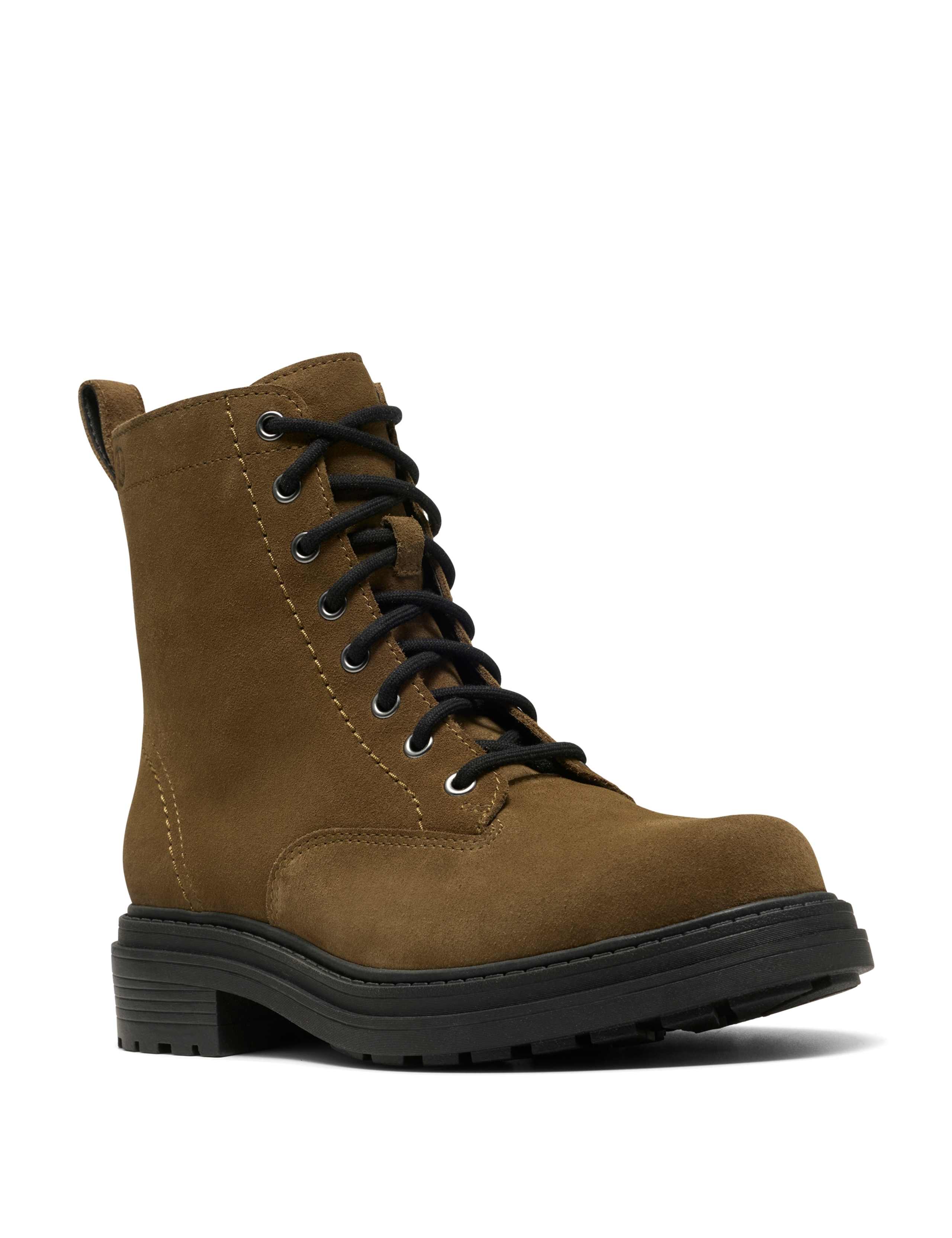 Suede Lace Up Ankle Boots 2 of 6
