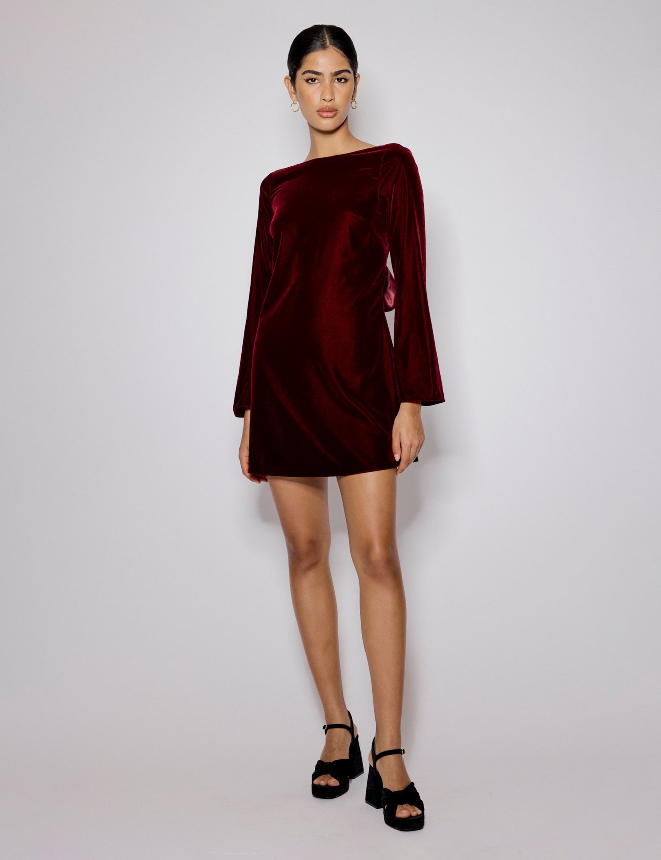 Velvet Mini Tea Dress 1 of 5
