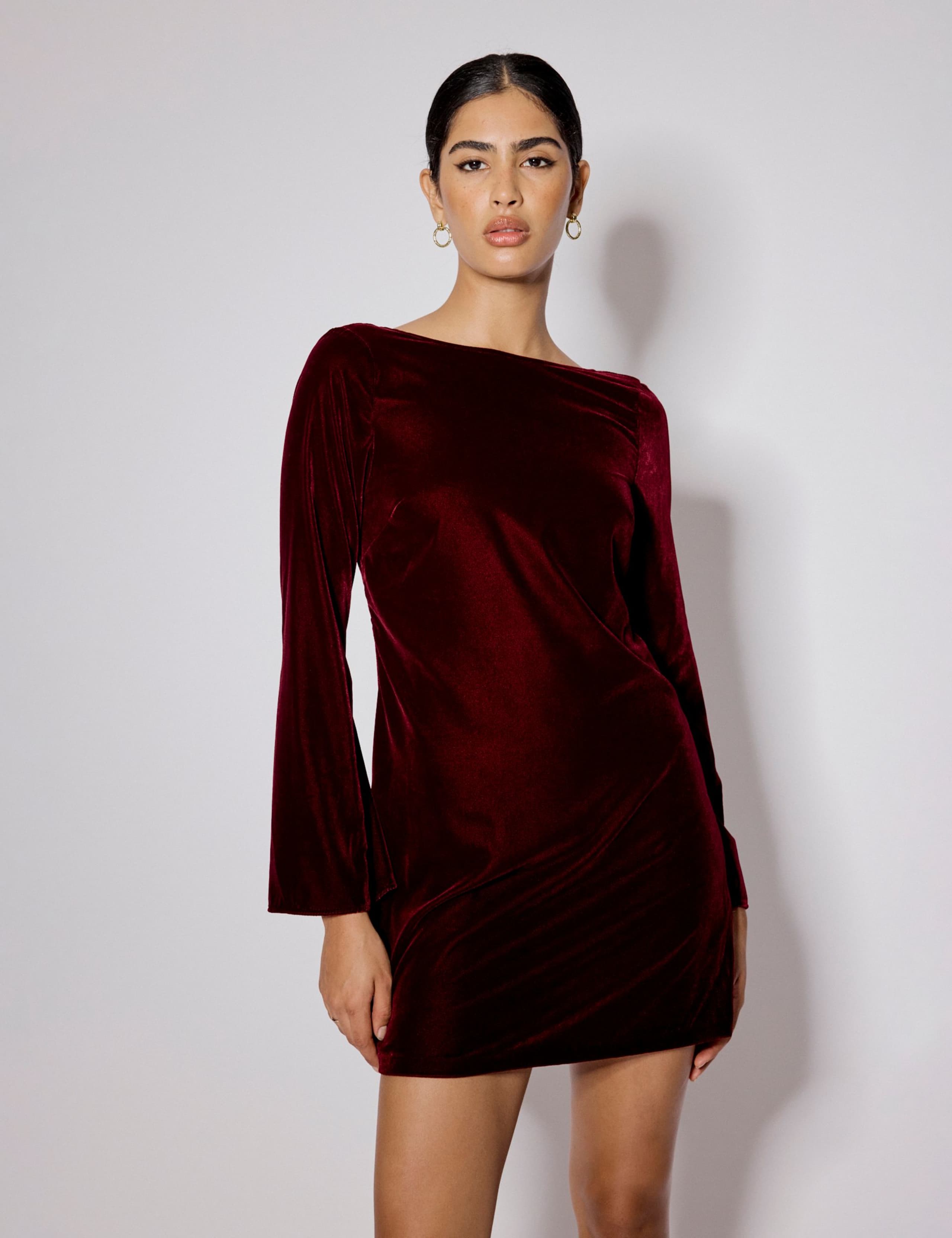 Velvet Mini Tea Dress 5 of 5