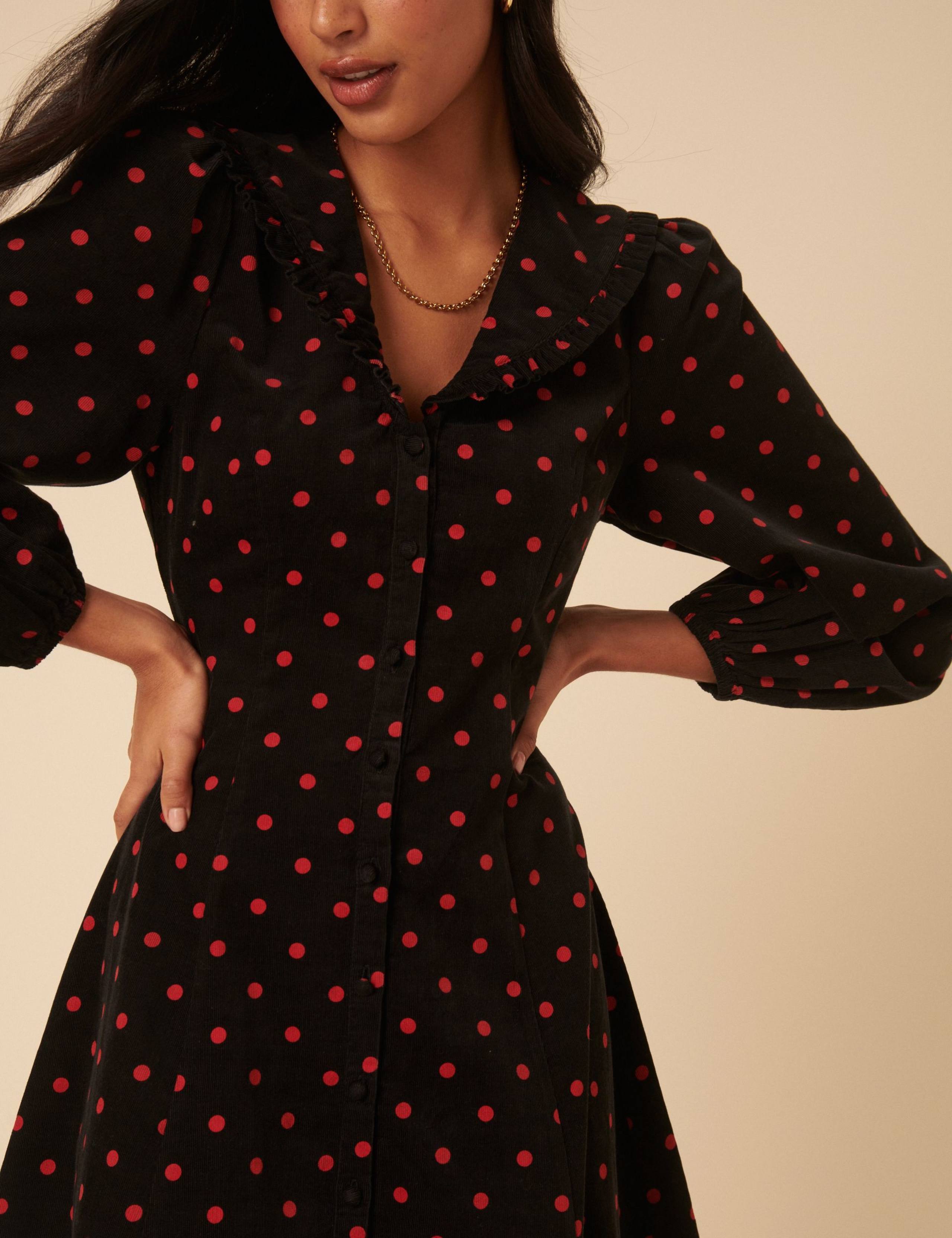 Pure Cotton Polka Dot Mini Smock Dress 3 of 5