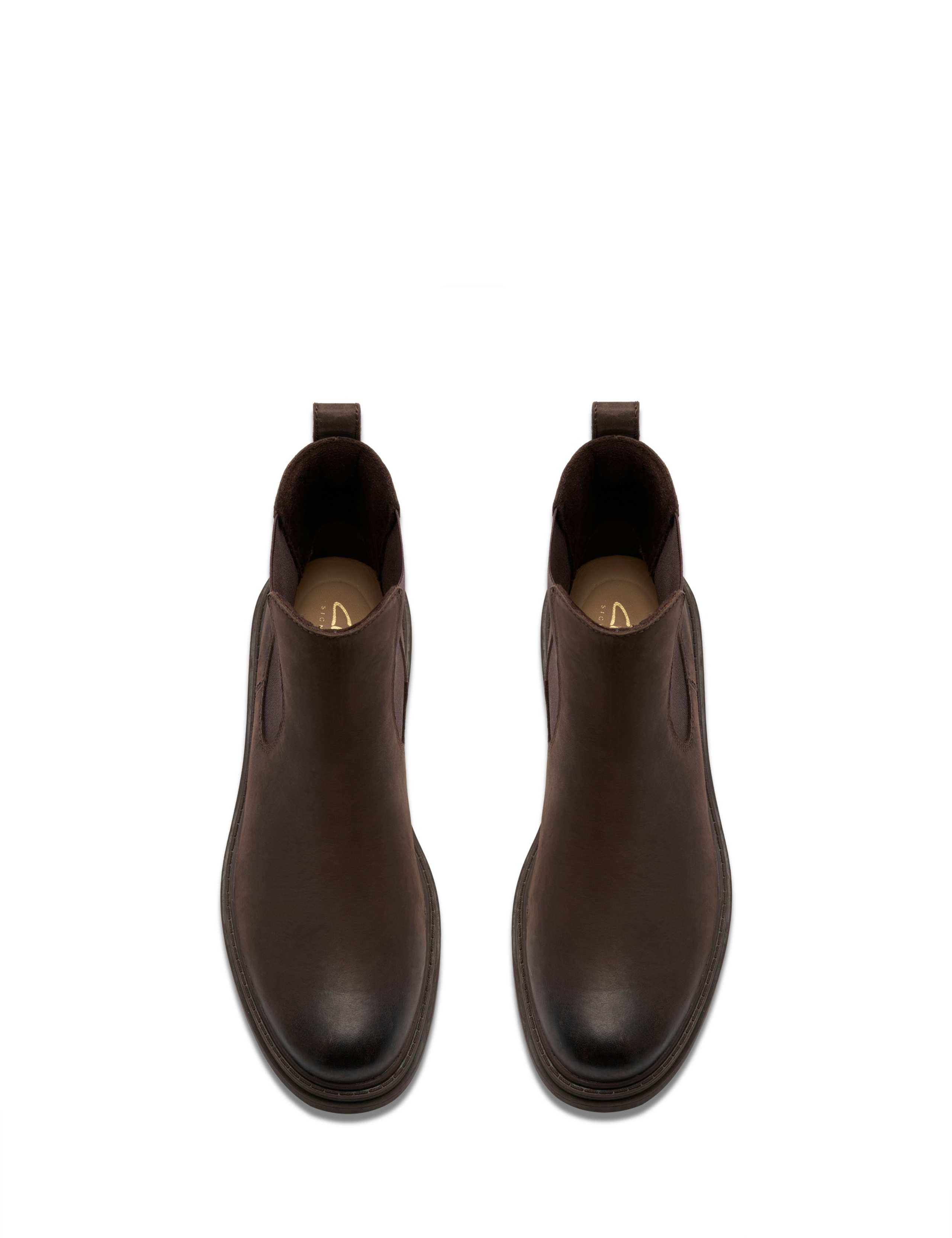 Wide Fit Leather Chelsea Block Heel Boots 3 of 6