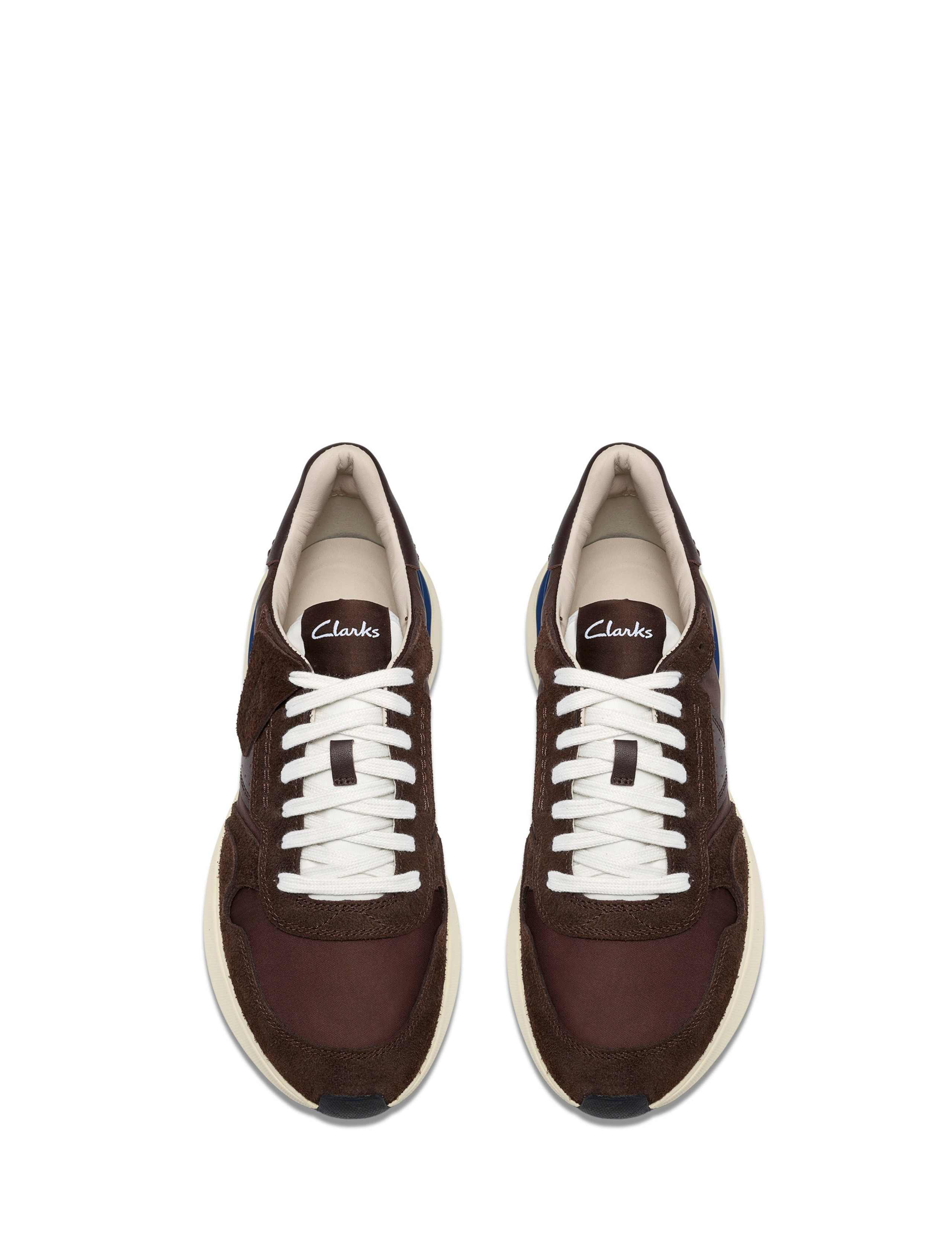 Suede Lace Up Retro Trainers 3 of 7