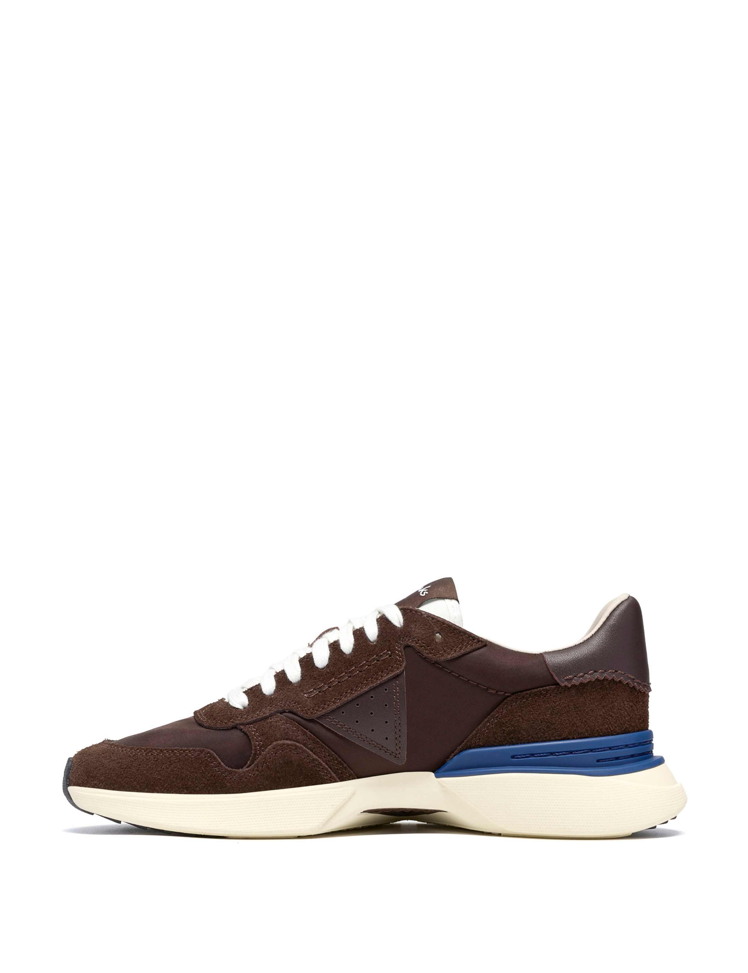 Suede Lace Up Retro Trainers 5 of 7