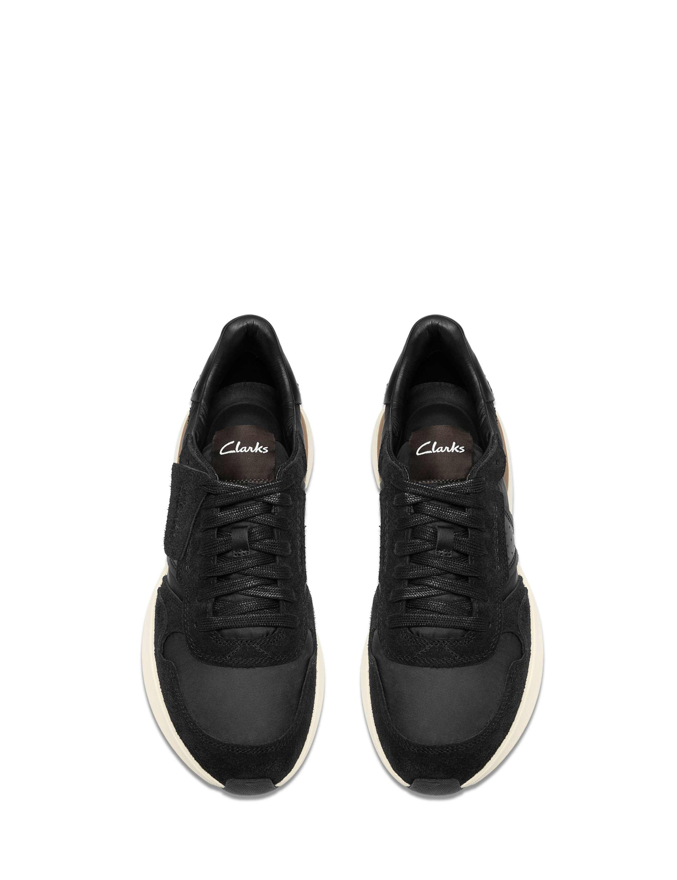 Suede Lace Up Retro Trainers 2 of 7