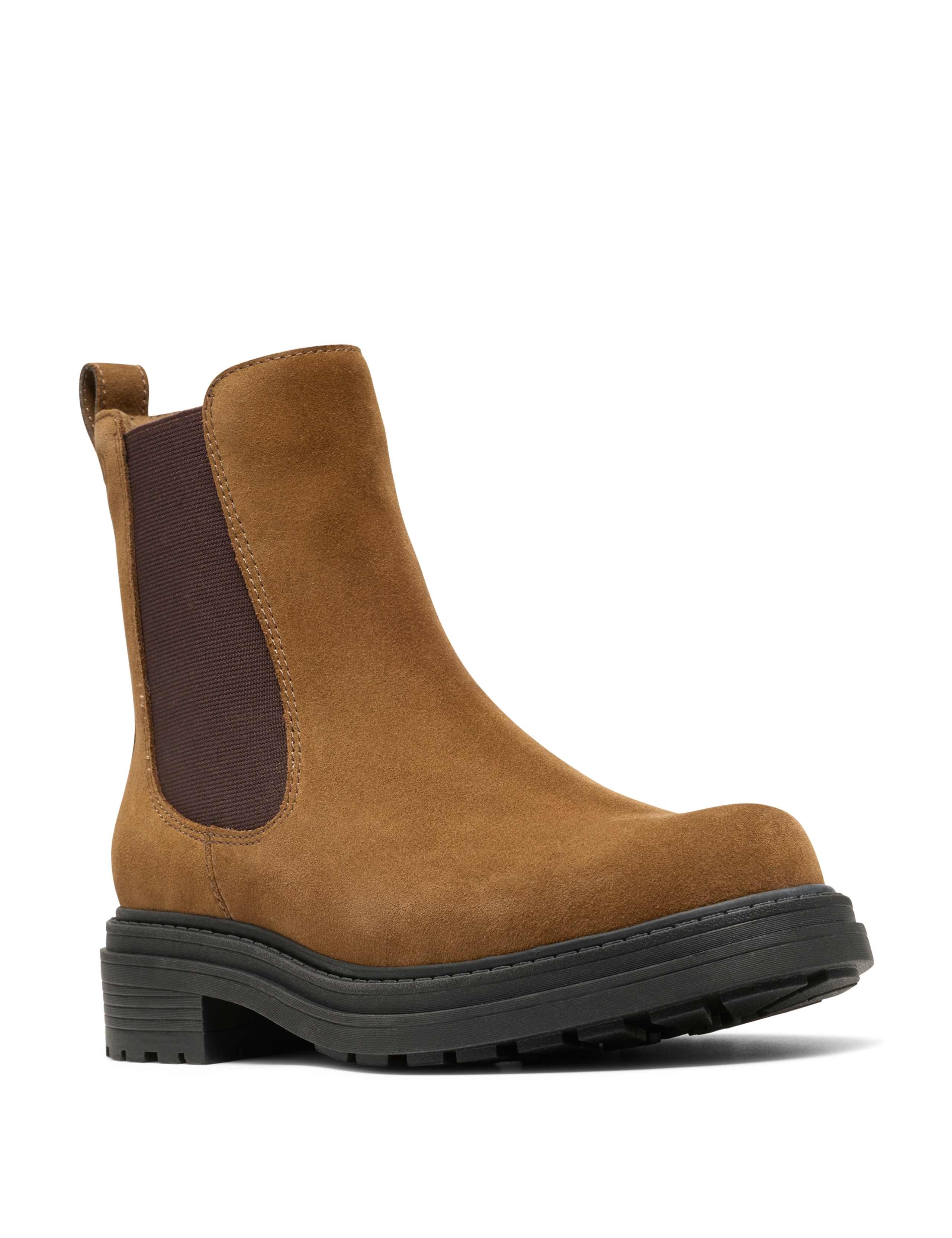 Suede Block Heel Chelsea Boots 2 of 6
