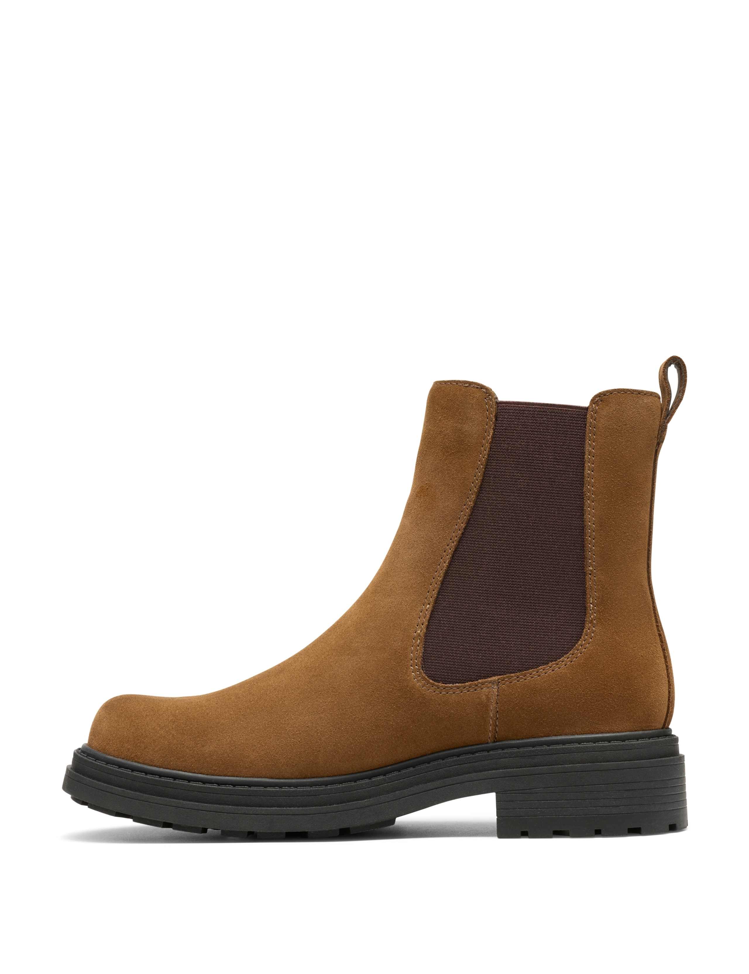 Suede Block Heel Chelsea Boots 4 of 6