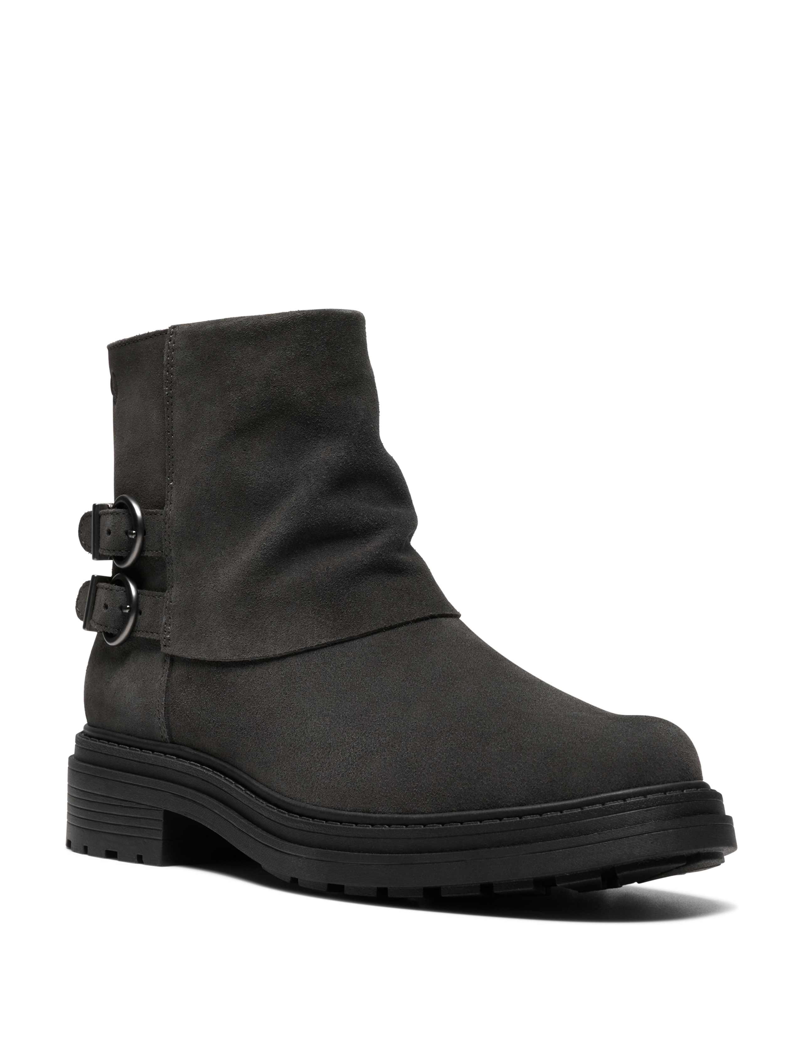 Leather Block Heel Ankle Boots 2 of 6