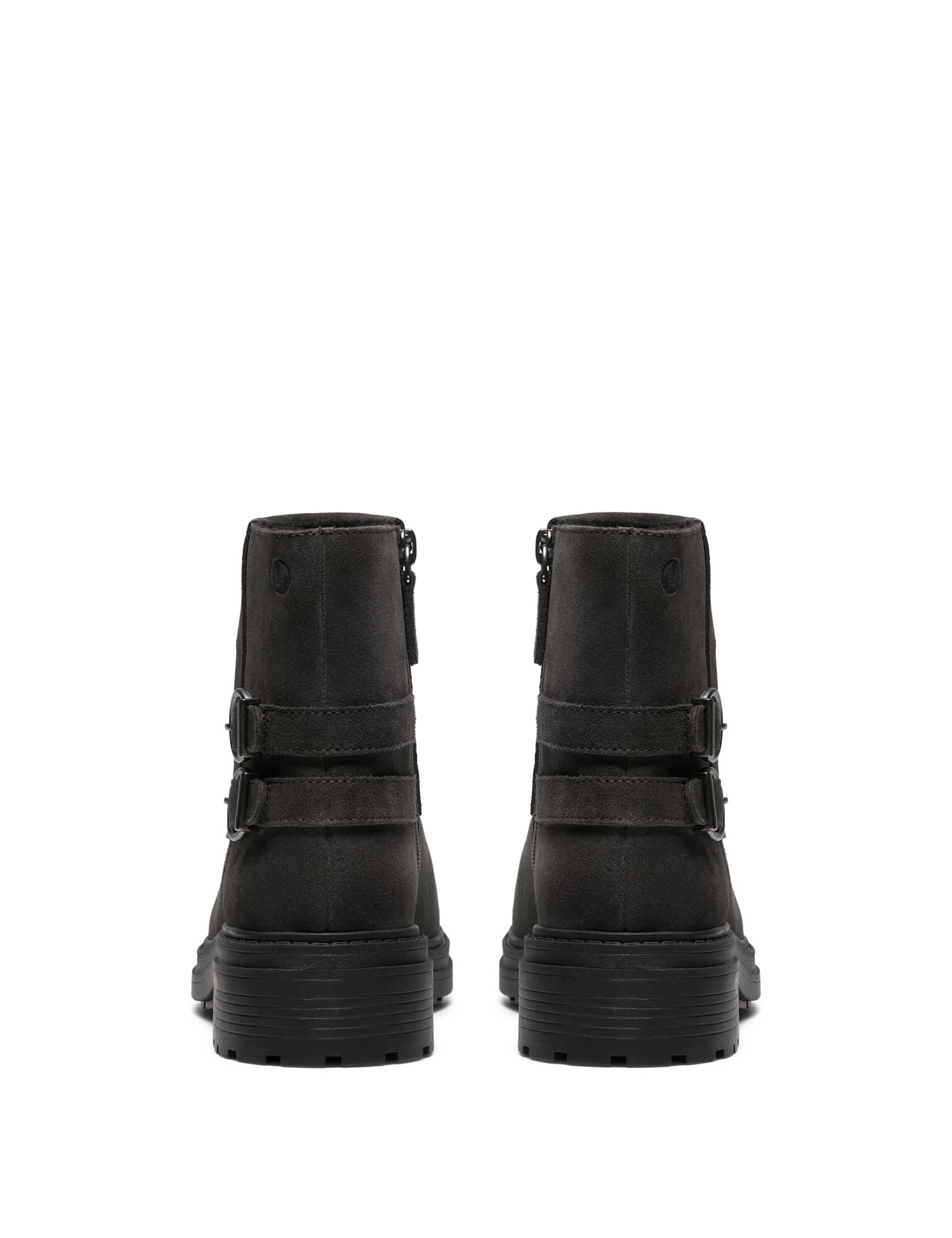 Leather Block Heel Ankle Boots 5 of 6