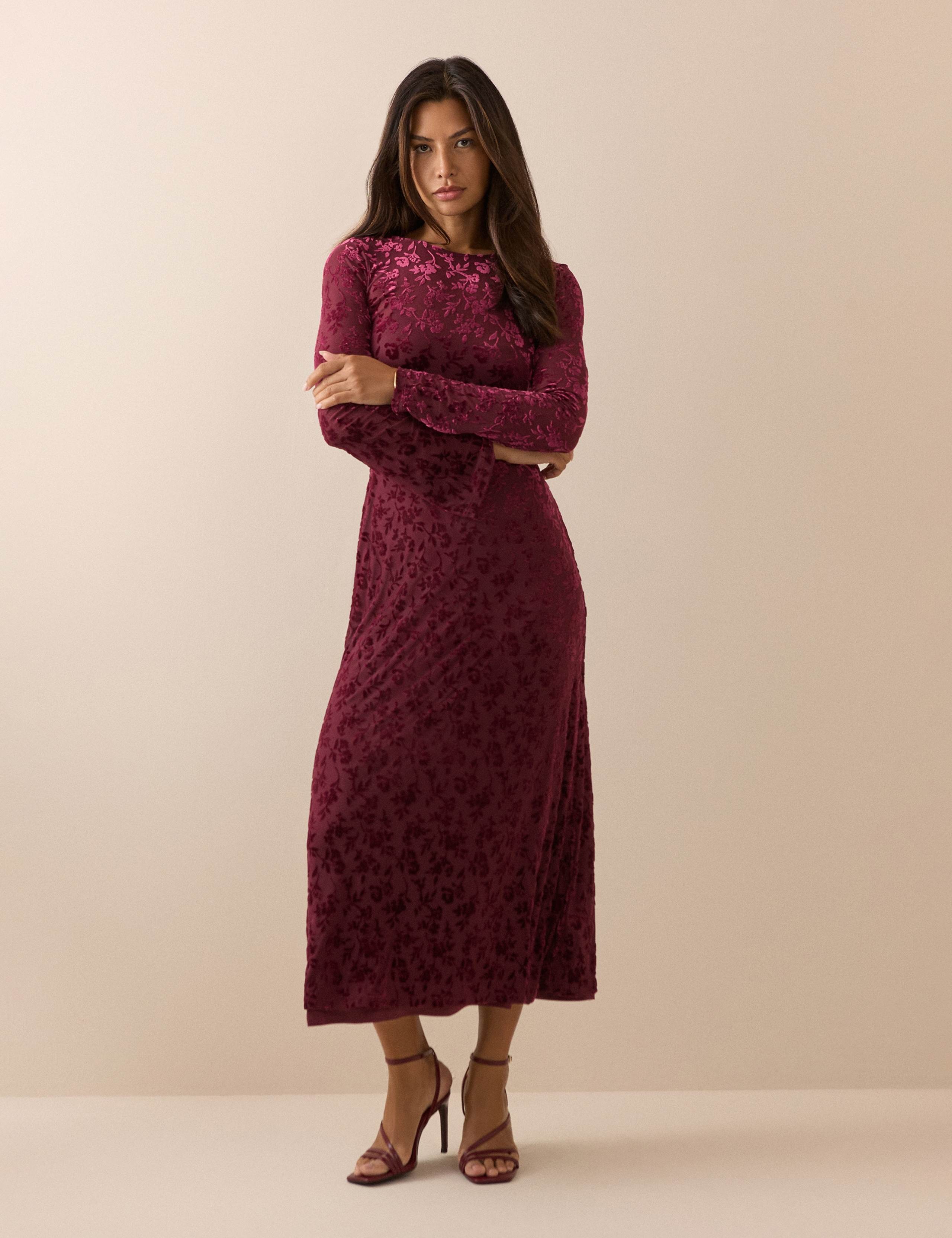 Floral Midi Waisted Dress 1 of 5