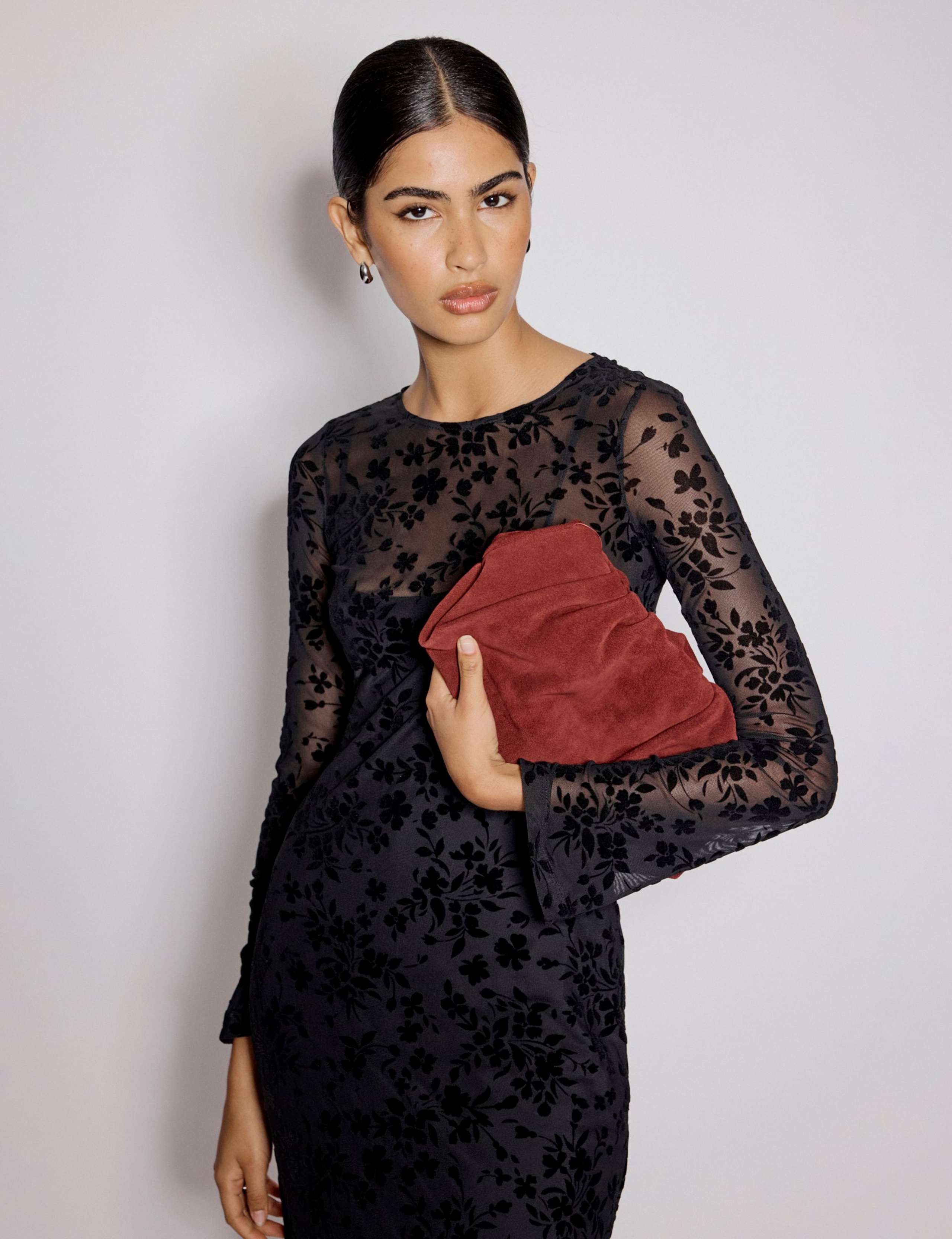 Floral Midi Waisted Dress 5 of 5
