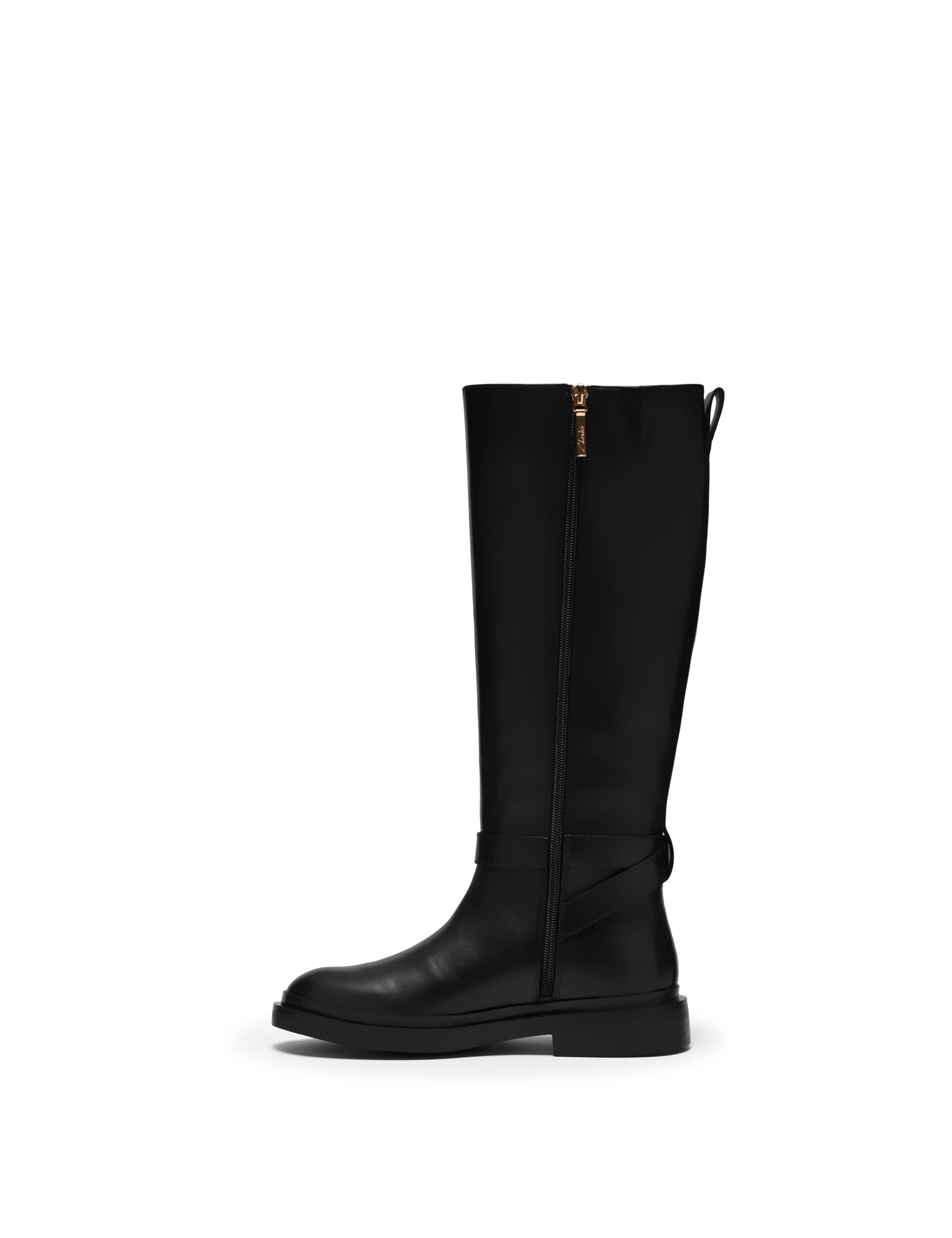 Leather Buckle Knee High Boots 4 of 6