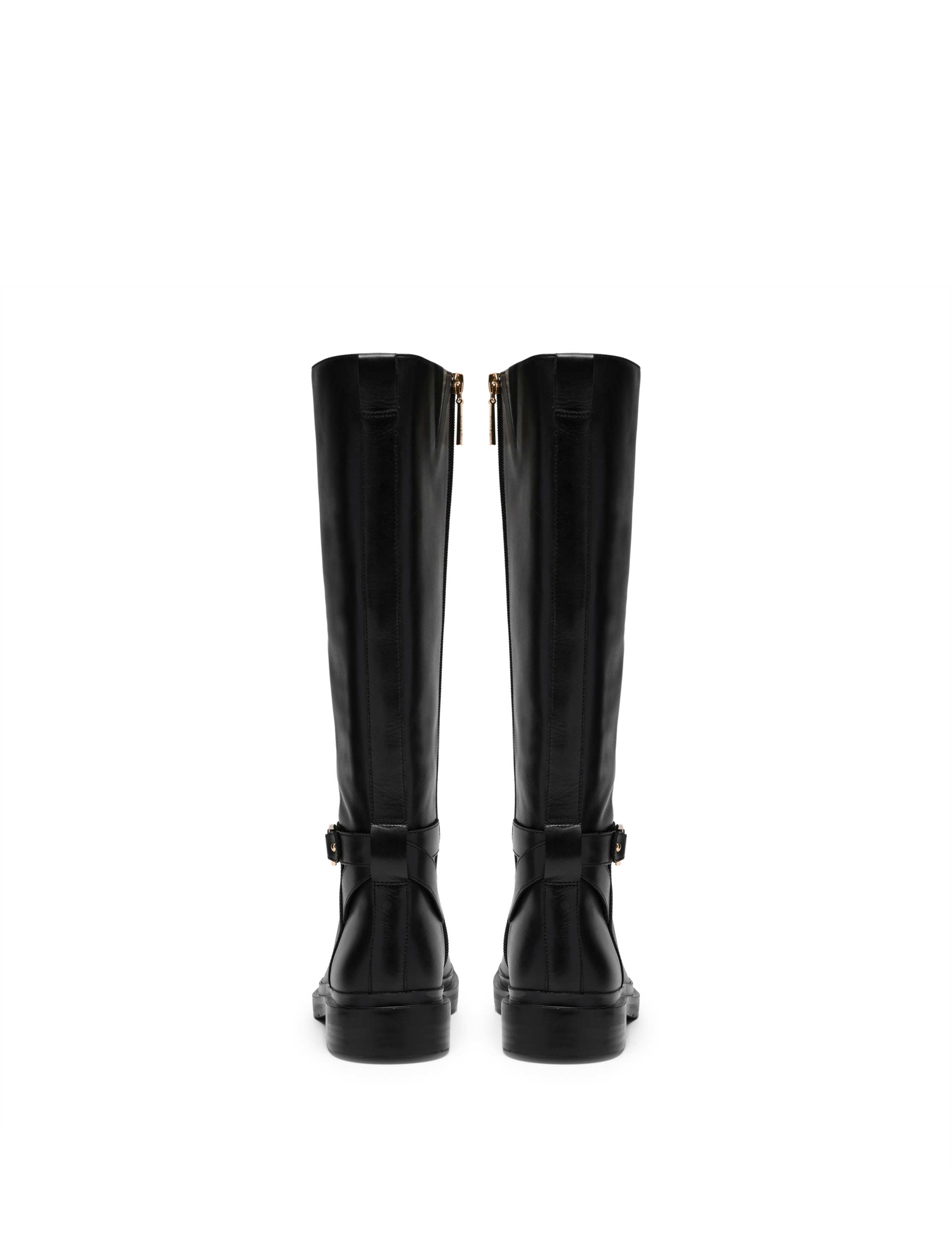 Leather Buckle Knee High Boots 5 of 6