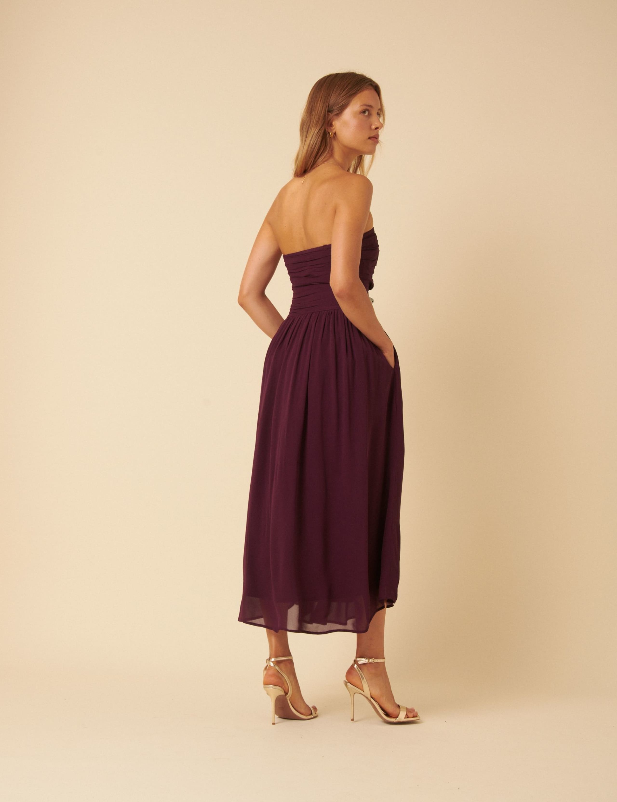 Strappy Midi Waisted Dress 3 of 5