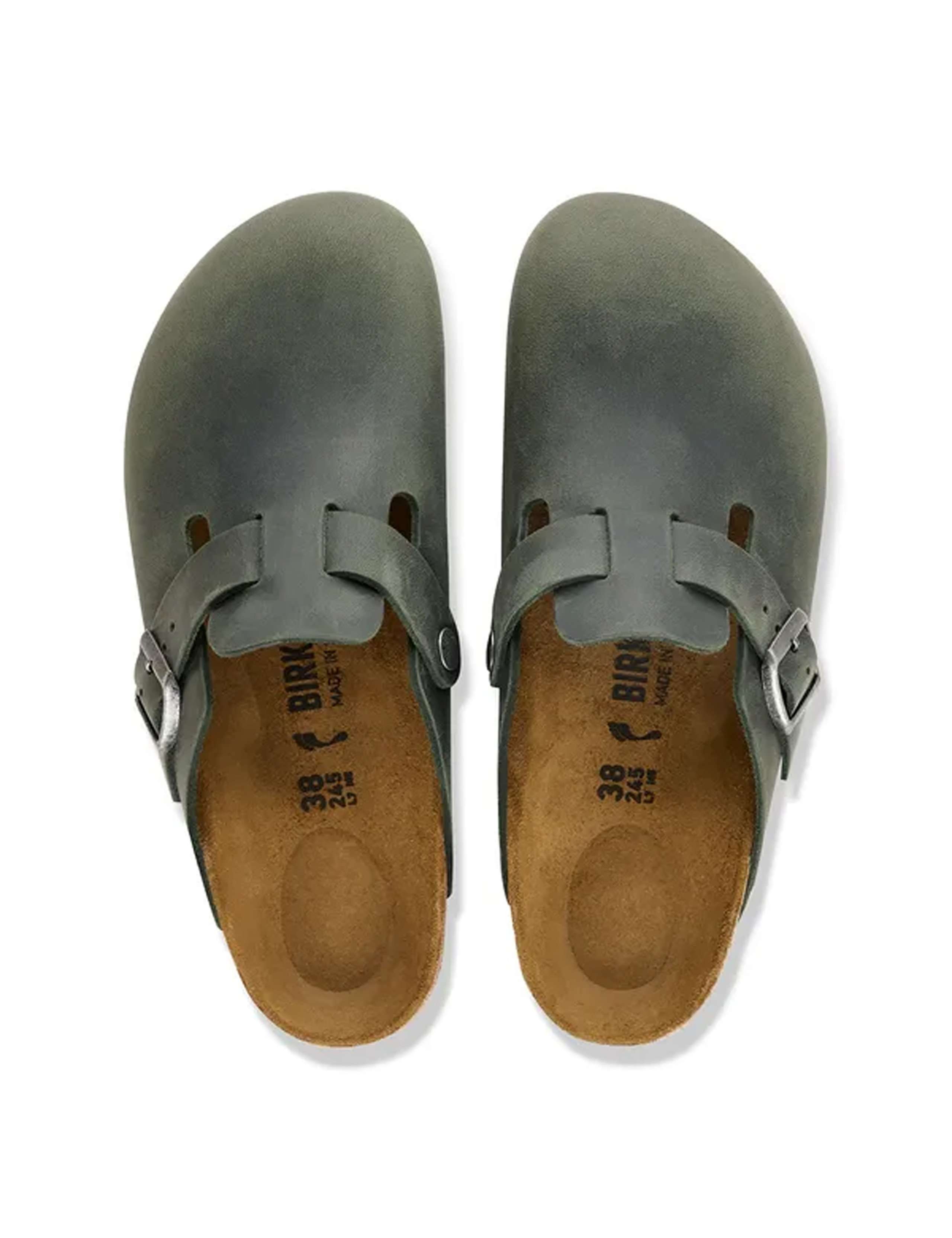 Boston Oiled Leather Footbed Clog Mules 3 of 3