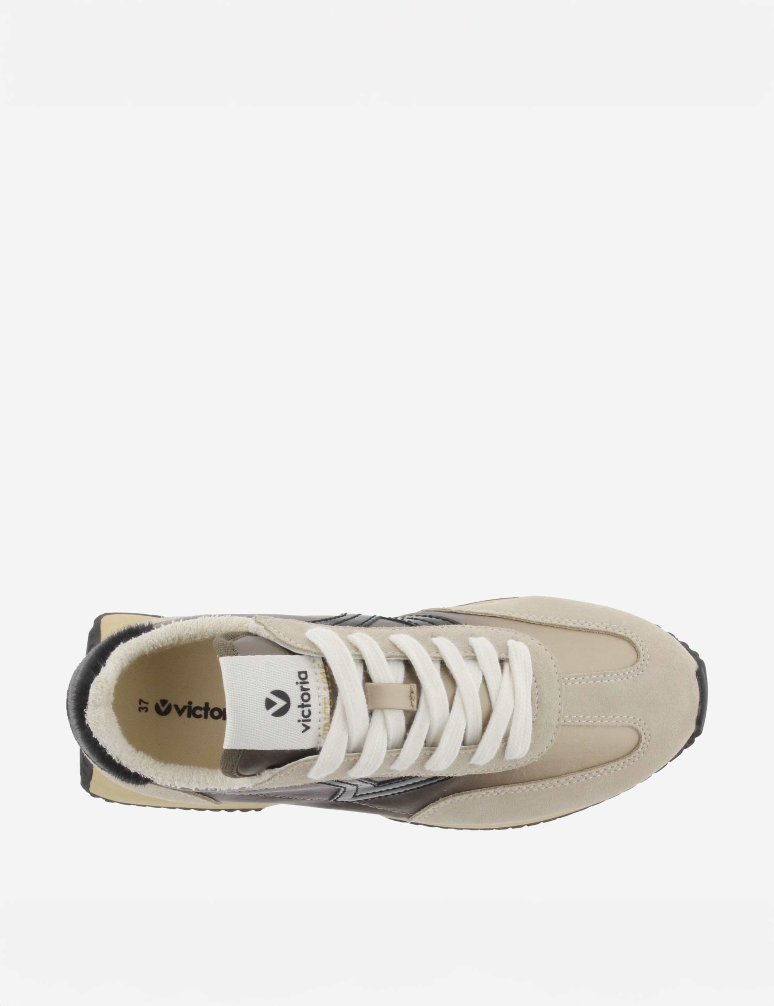 Cosmos Leather & Nylon Metallic Trainers 2 of 4