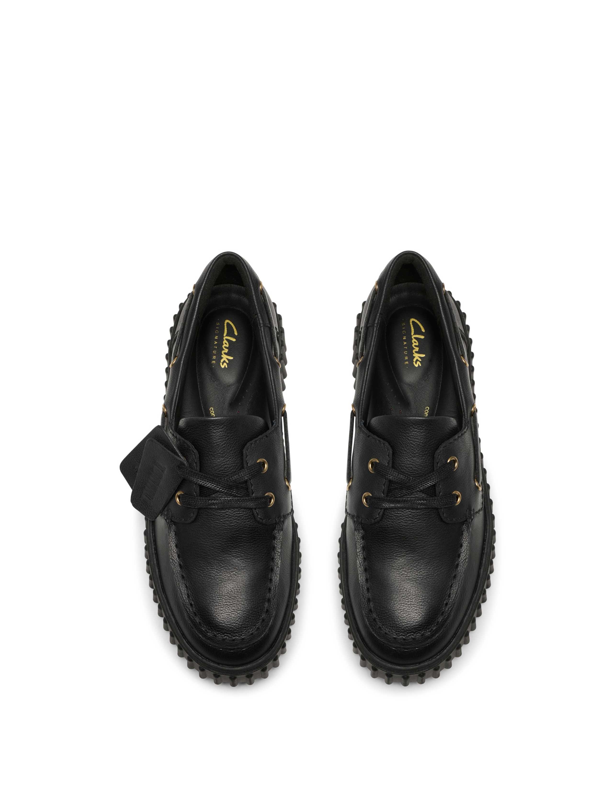 Leather Chunky Lace Up Boat Shoes 4 of 8