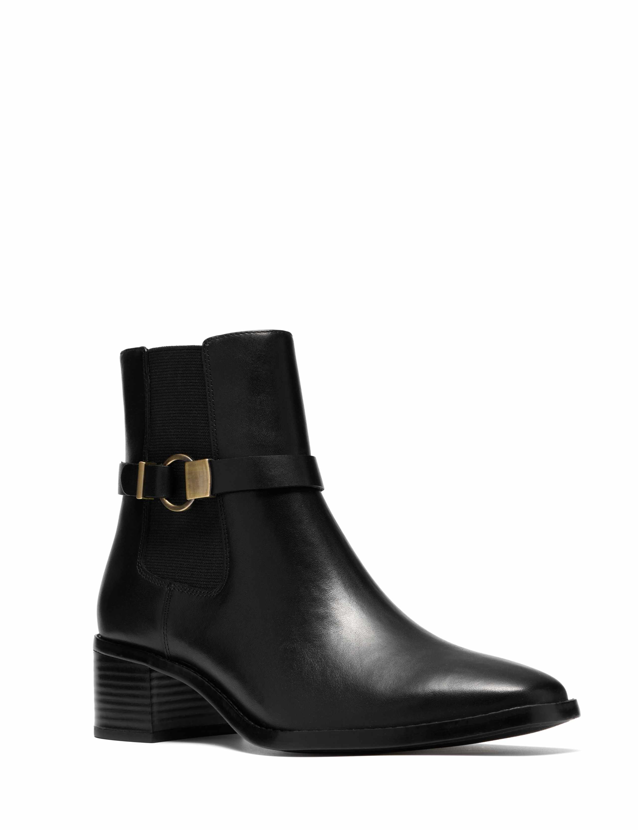 Wrenn Buckle Leather Ankle Boots 2 of 6