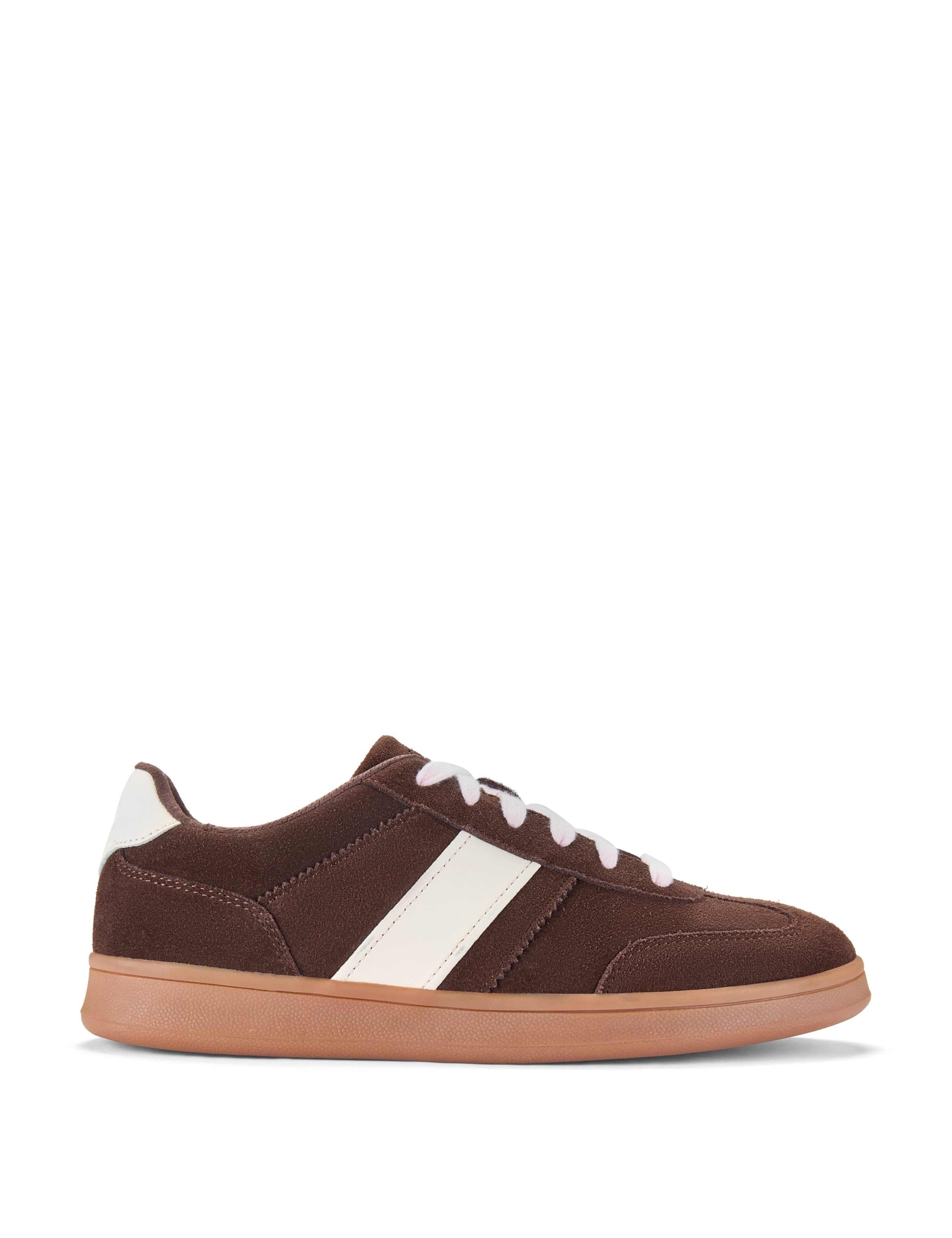 Suede Lace Up Trainers 1 of 6