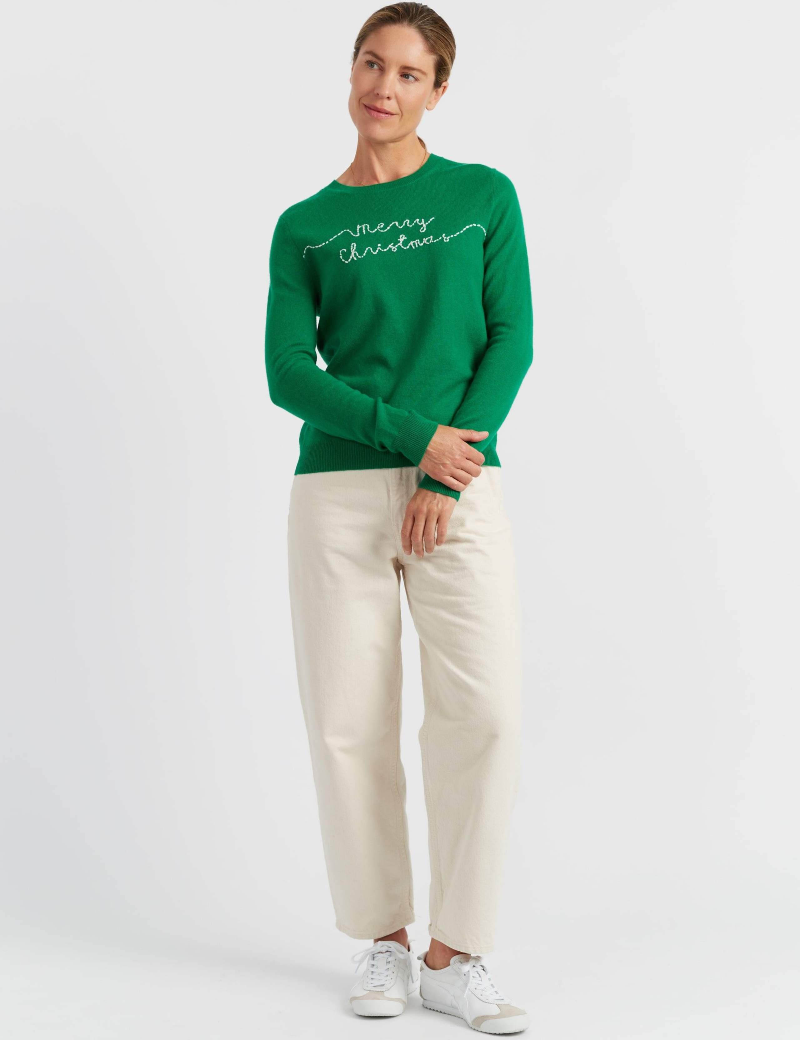 Wool Rich Christmas Jumper with Cashmere 3 of 4