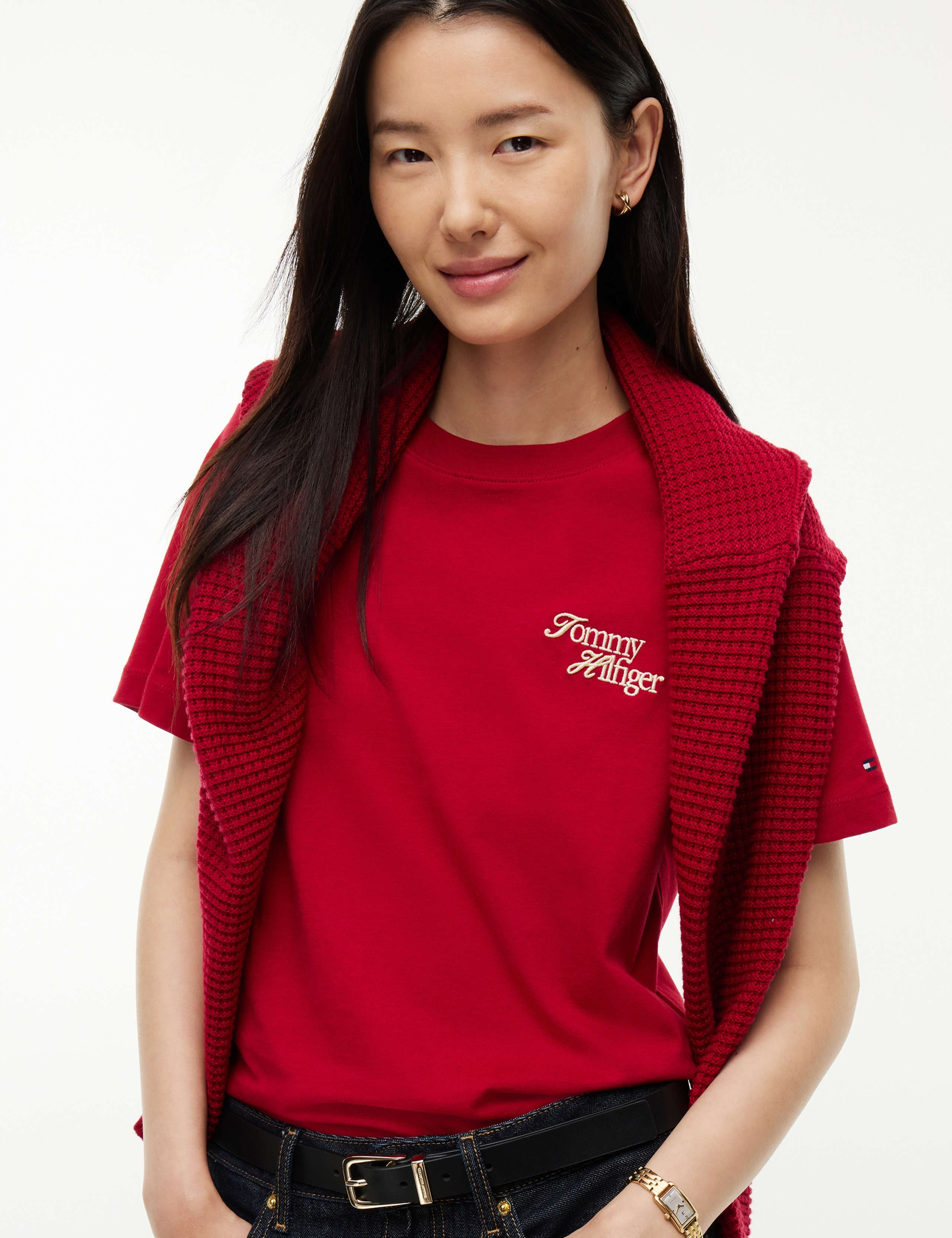 Pure Cotton Script Crew T-Shirt 3 of 6