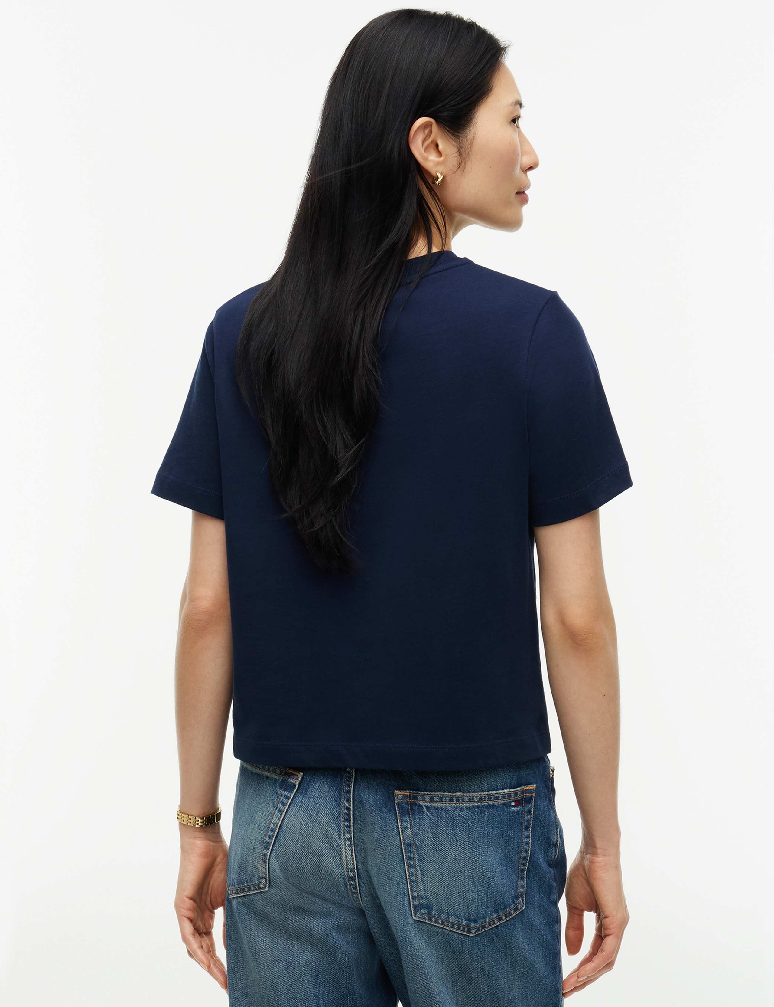 Pure Cotton Script Crew T-Shirt 3 of 6