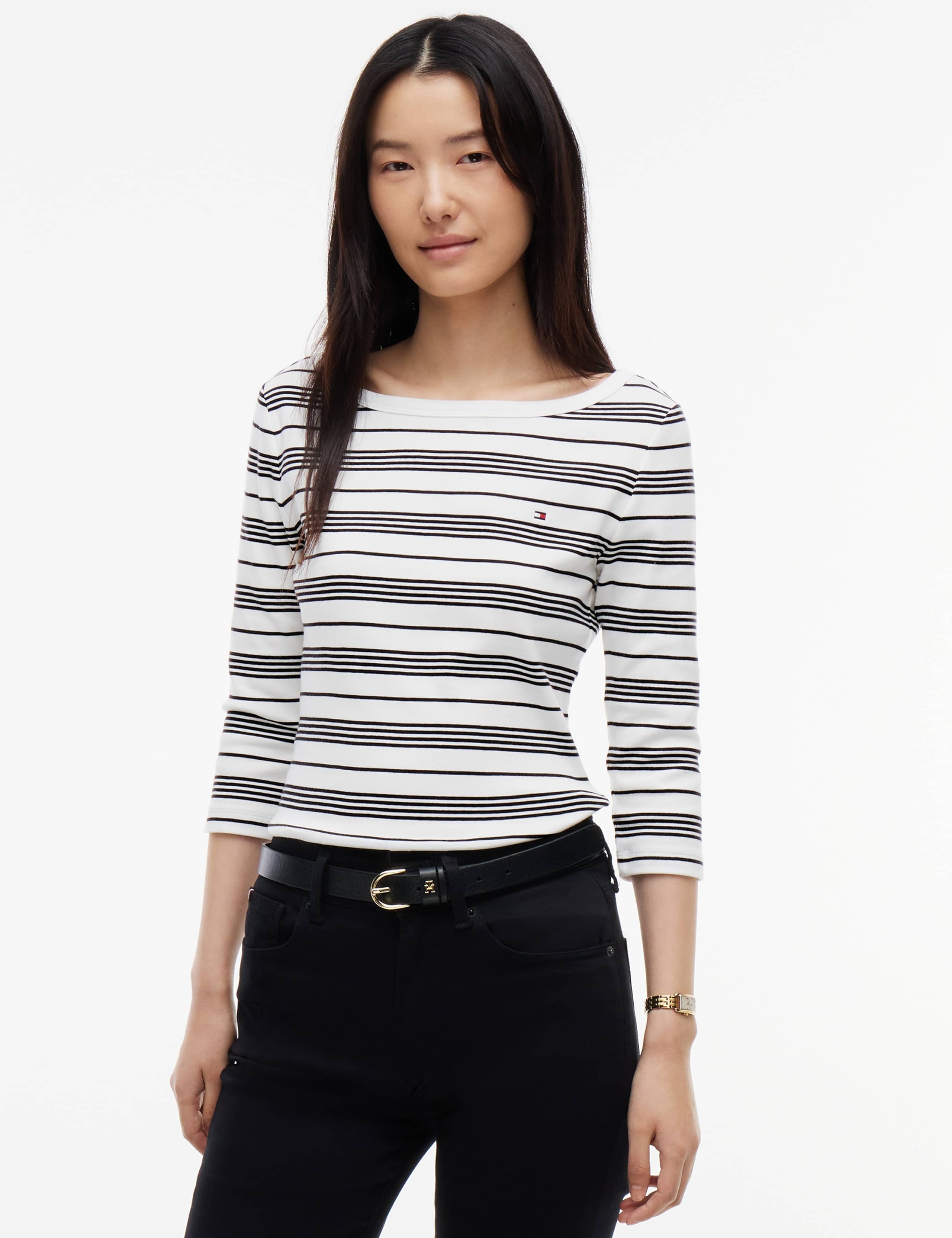 Cody Striped Pure Cotton Jersey T-Shirt 6 of 6