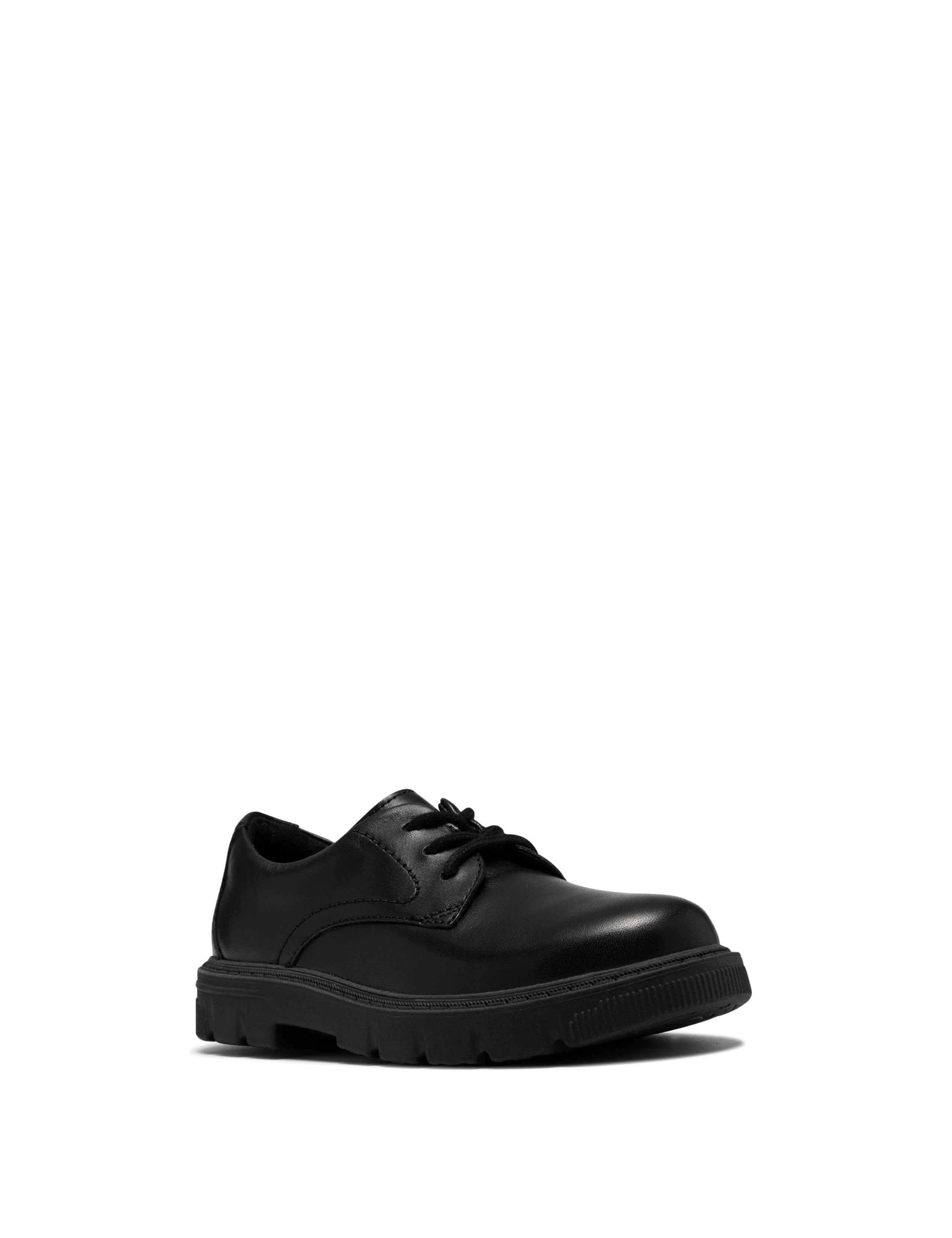 Kids' Leather Derby Shoes (10 Small - 2½ Large) 3 of 6