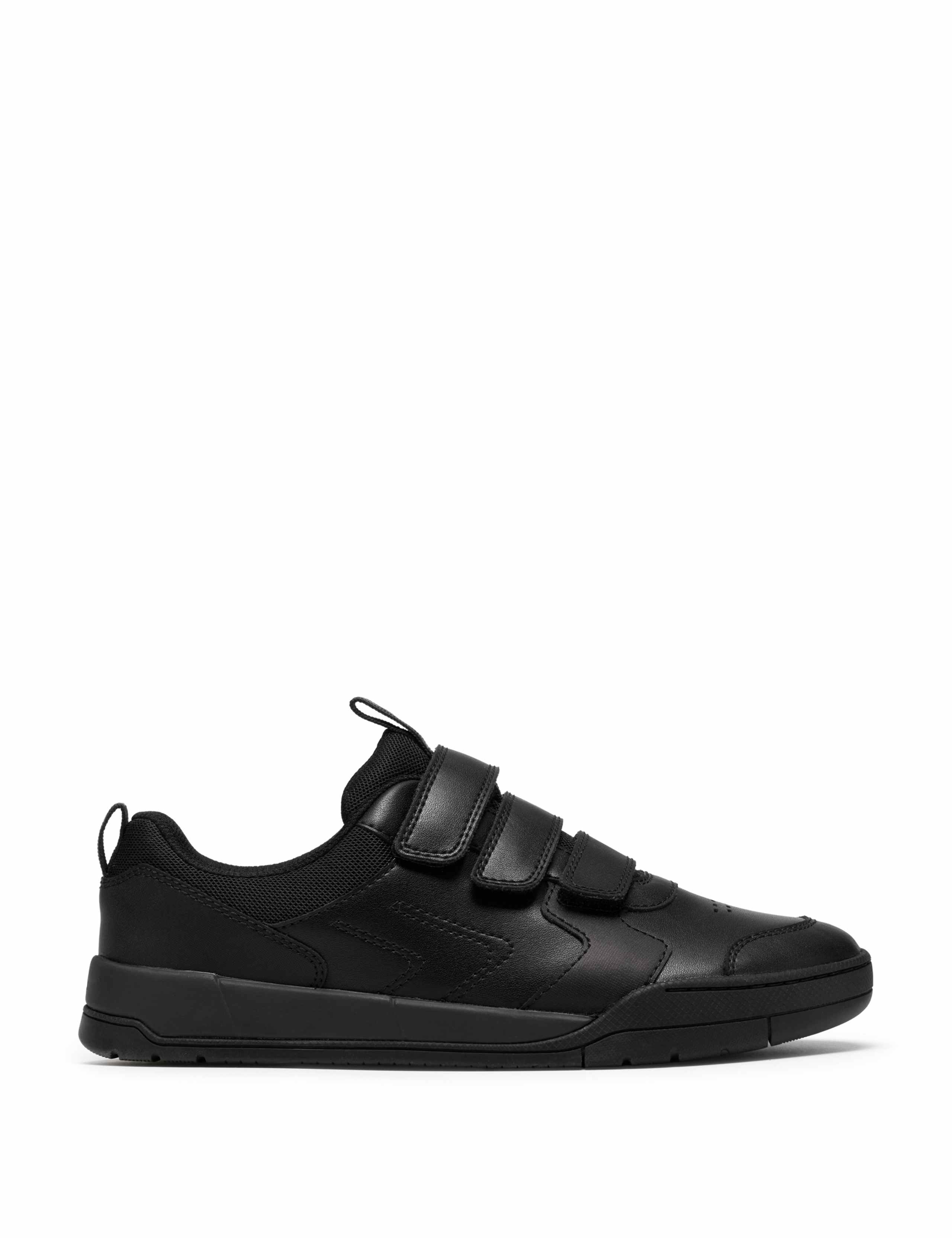 Kids' Leather Riptape School Shoes (3 Large - 7 Large) 1 of 6