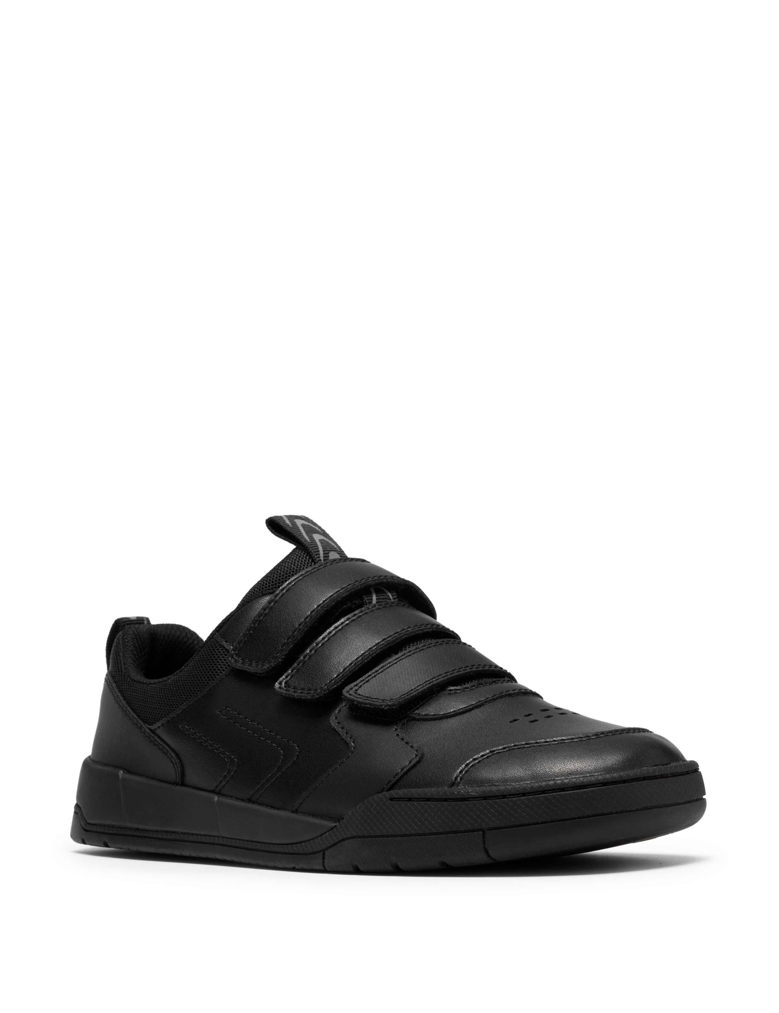 Kids' Leather Riptape School Shoes (3 Large - 7 Large) 3 of 6