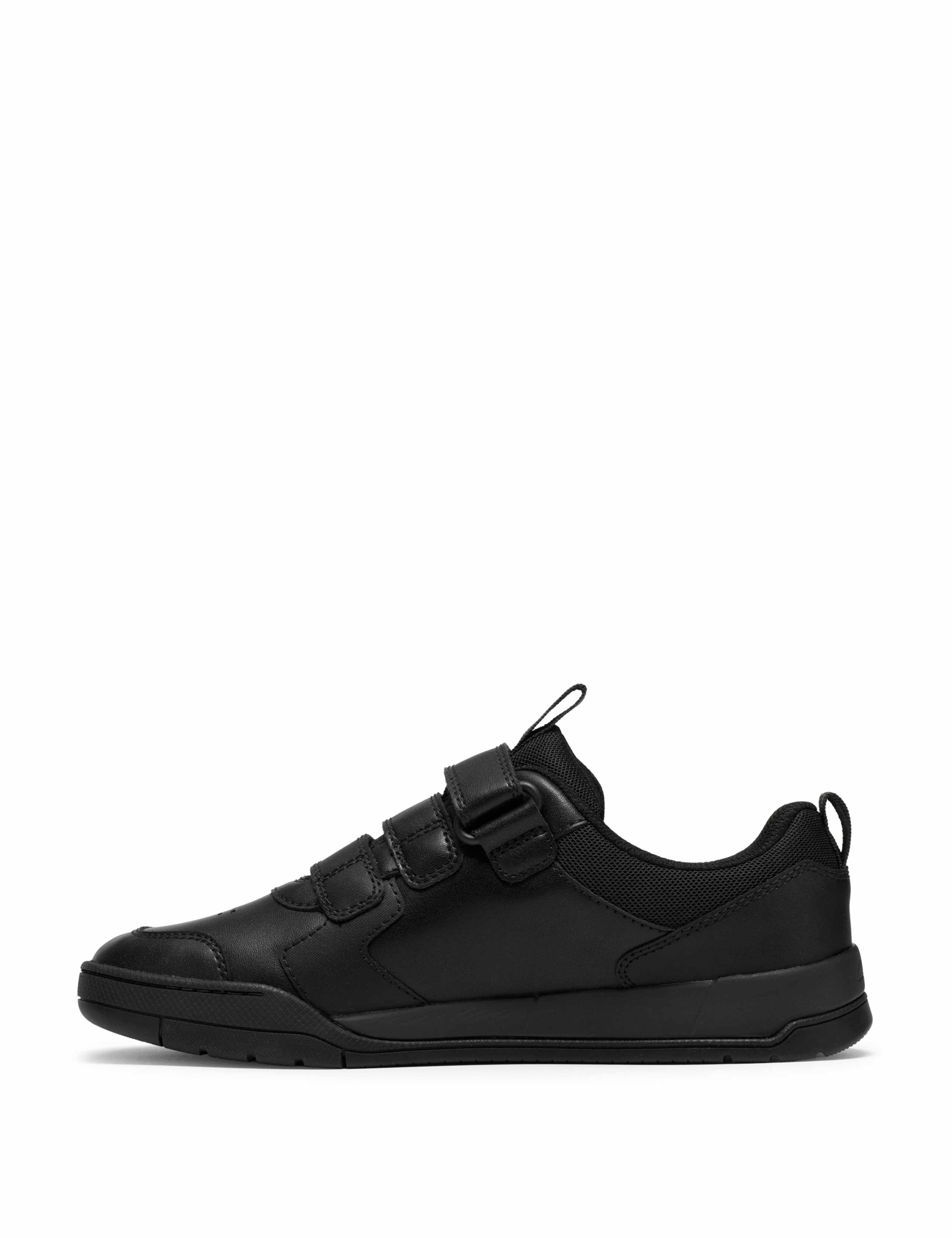 Kids' Leather Riptape School Shoes (3 Large - 7 Large) 4 of 6